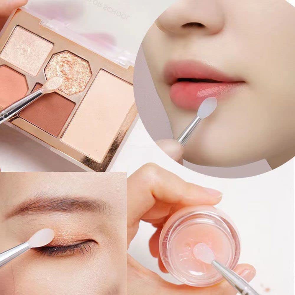 KALUO Lip Mask Brush Set - Portable Lipstick Applicator & Concealer Brush for Women - Soft Makeup Brushes for Lips & Face (Brown) | Perfect for Daily Makeup, Travel & Professional Use