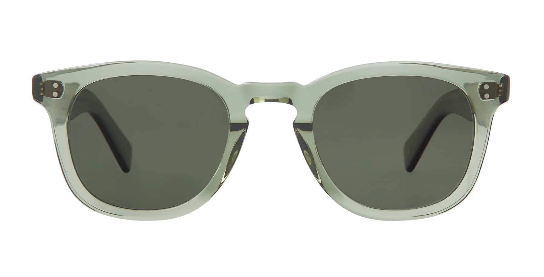 Garrett Leight Kinney II 2158 Juniper G15 Sunglasses - Classic Retro Style for Men & Women - Perfect for Outdoor Activities, Beach, Driving & Fashion Accessories
