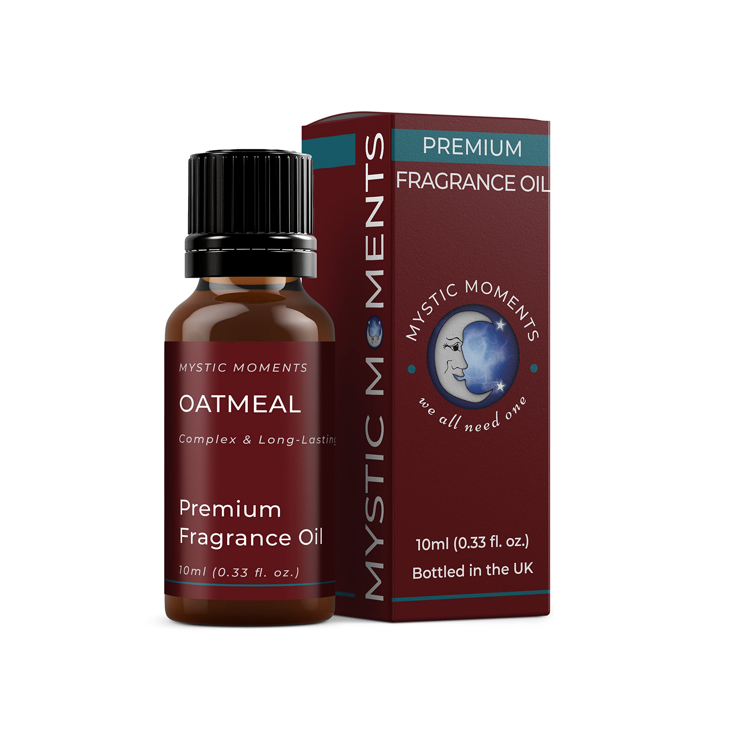 Mystic Moments Oatmeal Fragrance Oil - 10ml | Natural Scent for Soap Making, Candle Making, Bath Bombs, Diffusers & Skincare | Relaxing Aromatherapy for Home Spa & Self-Care