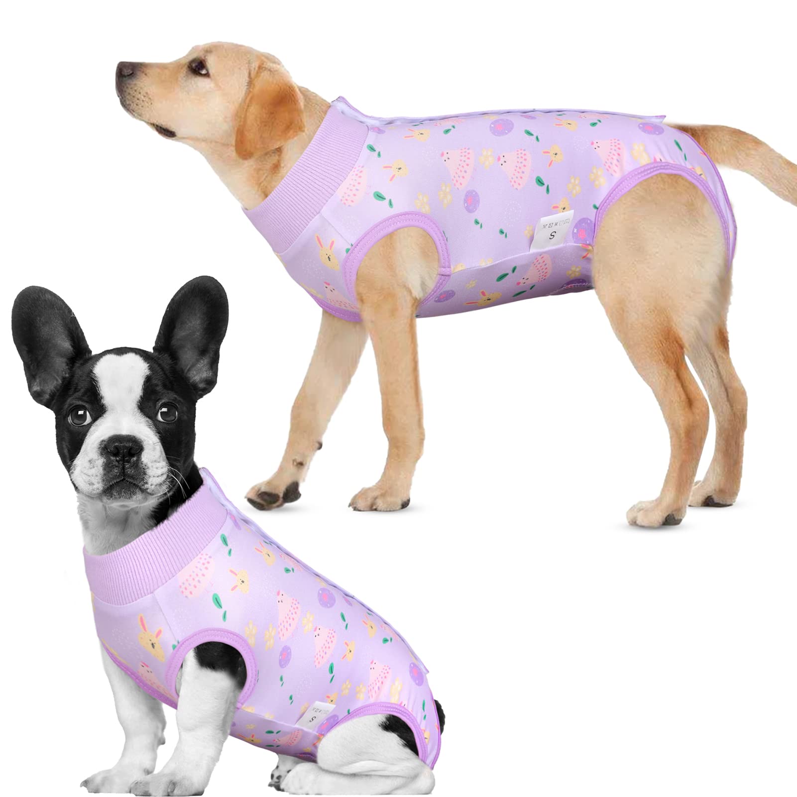 **ASENKU Easter Dog Onesie Pet Pajamas - Post-Surgery Recovery Suit for Dogs & Cats - Soft Bodysuit Costume for Small, Medium, Large Pets (Easter Theme, Size M) - Perfect for Holidays, Recovery & Playtime**