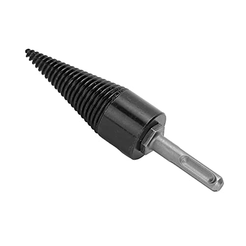 High Strength Firewood Drill Bit - Durable Cone Screw for Electric Wood Drill & Hammer - Fast Splitting & Drilling for Firewood, Logs, DIY Projects - Perfect for Camping, Woodworking & Home Improvement