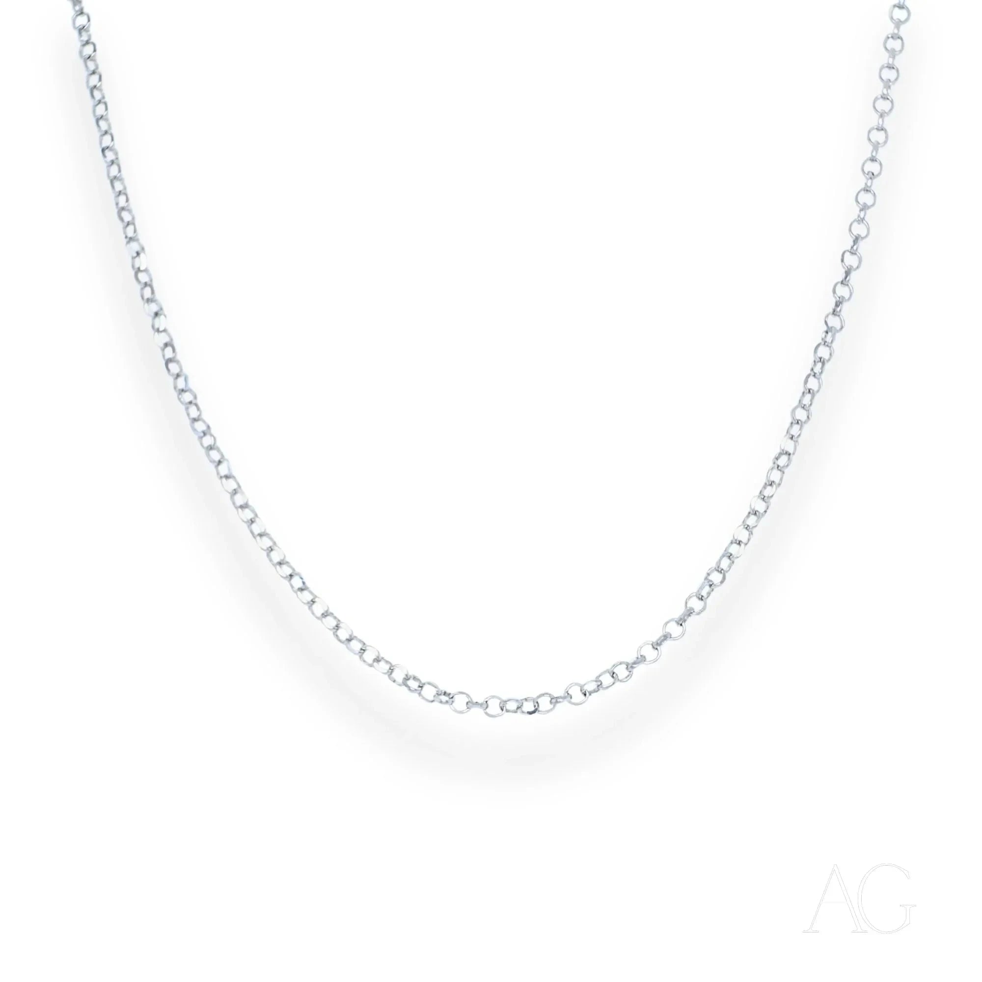 18K White Gold Anklet - Elegant & Luxurious Women's Ankle Bracelet for Parties, Weddings & Everyday Wear