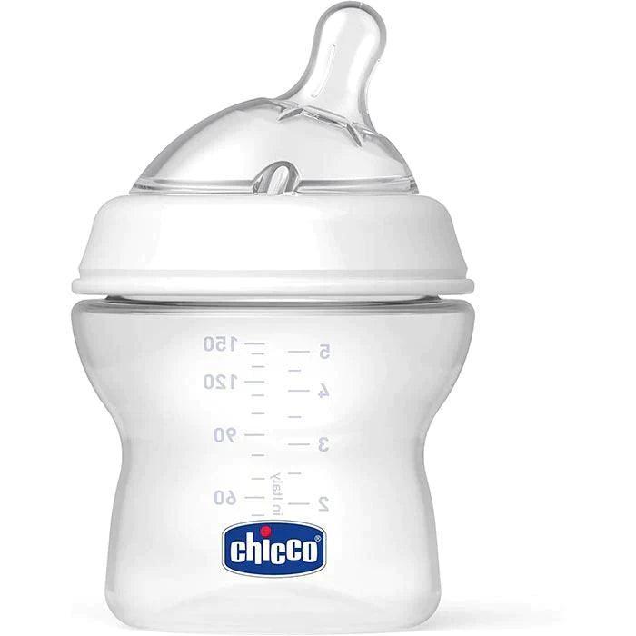 Chicco NaturalFit Baby Bottle - 5oz/150ml, BPA-Free, Anti-Colic, Slow Flow Nipple (1 Pack) - Perfect for Newborns & Infants, Ideal for Breastfeeding Transition & On-the-Go Feeding