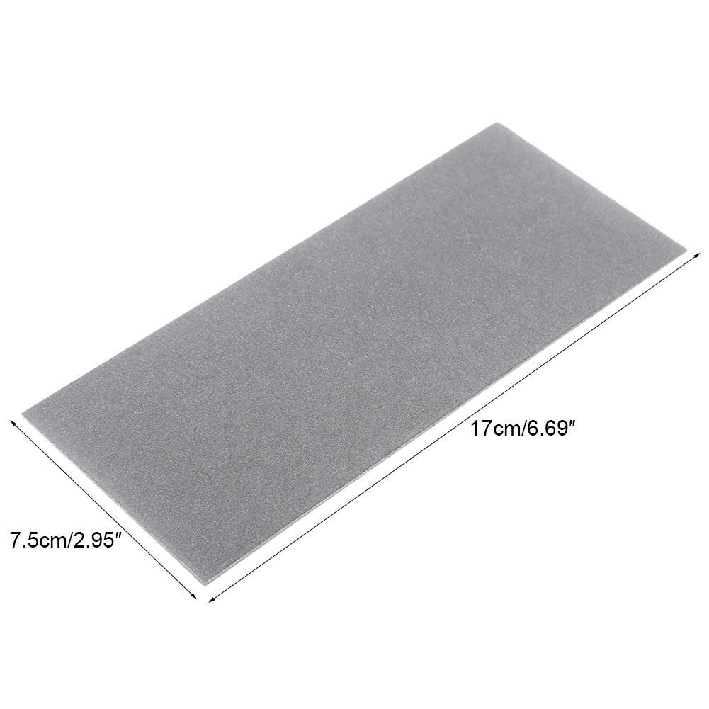 Oumefar 320 Grit Square Sharpening Stone - Professional Thin Plate Polishing & Knife Grinding Tool for Kitchen Knives, Scissors, Chisels - Perfect for Home Chefs & Woodworkers