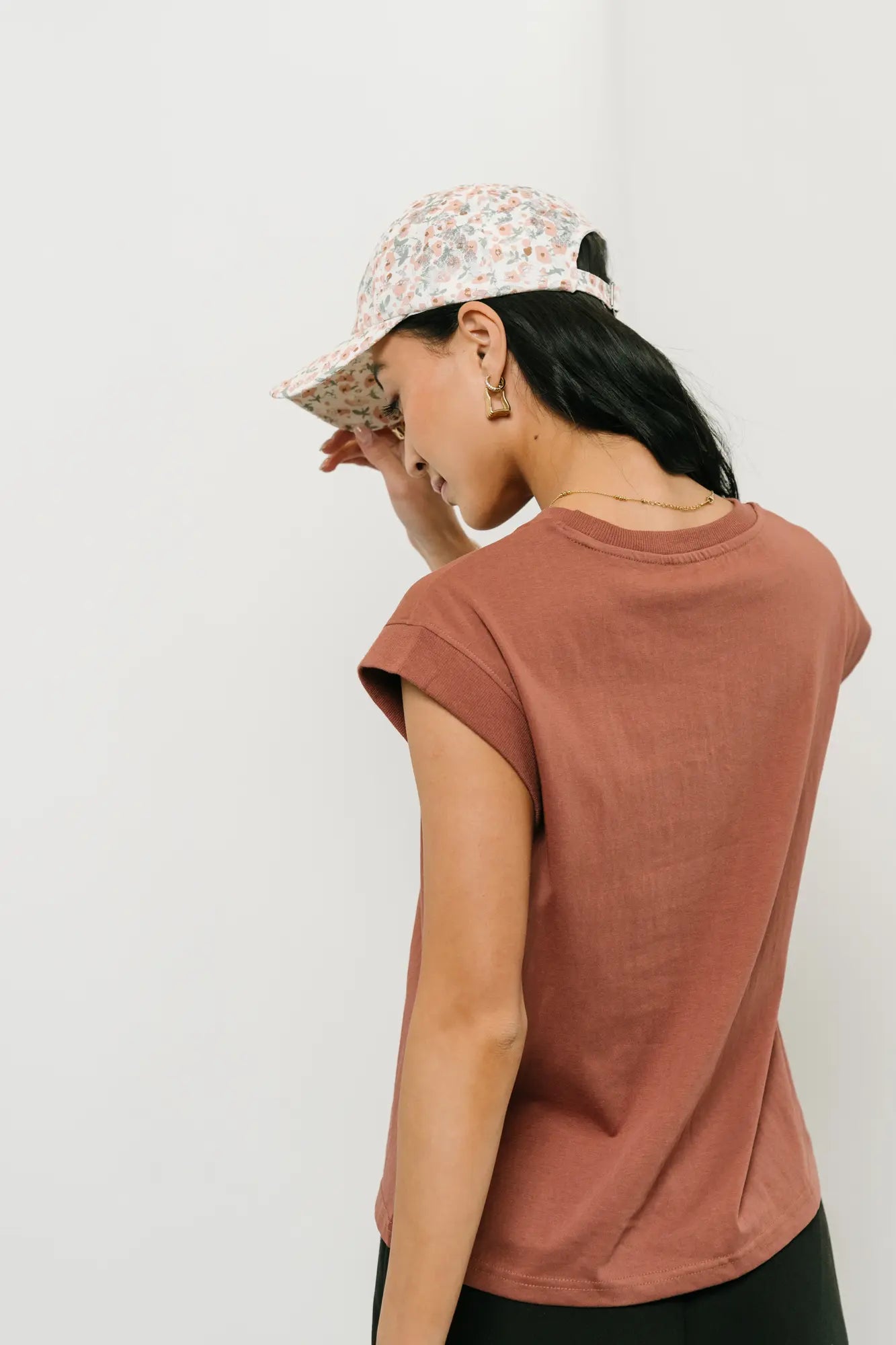 Arlo Top in Brick - Stylish Women's Casual Blouse for Everyday Wear | Perfect for Office, Outings & Date Nights