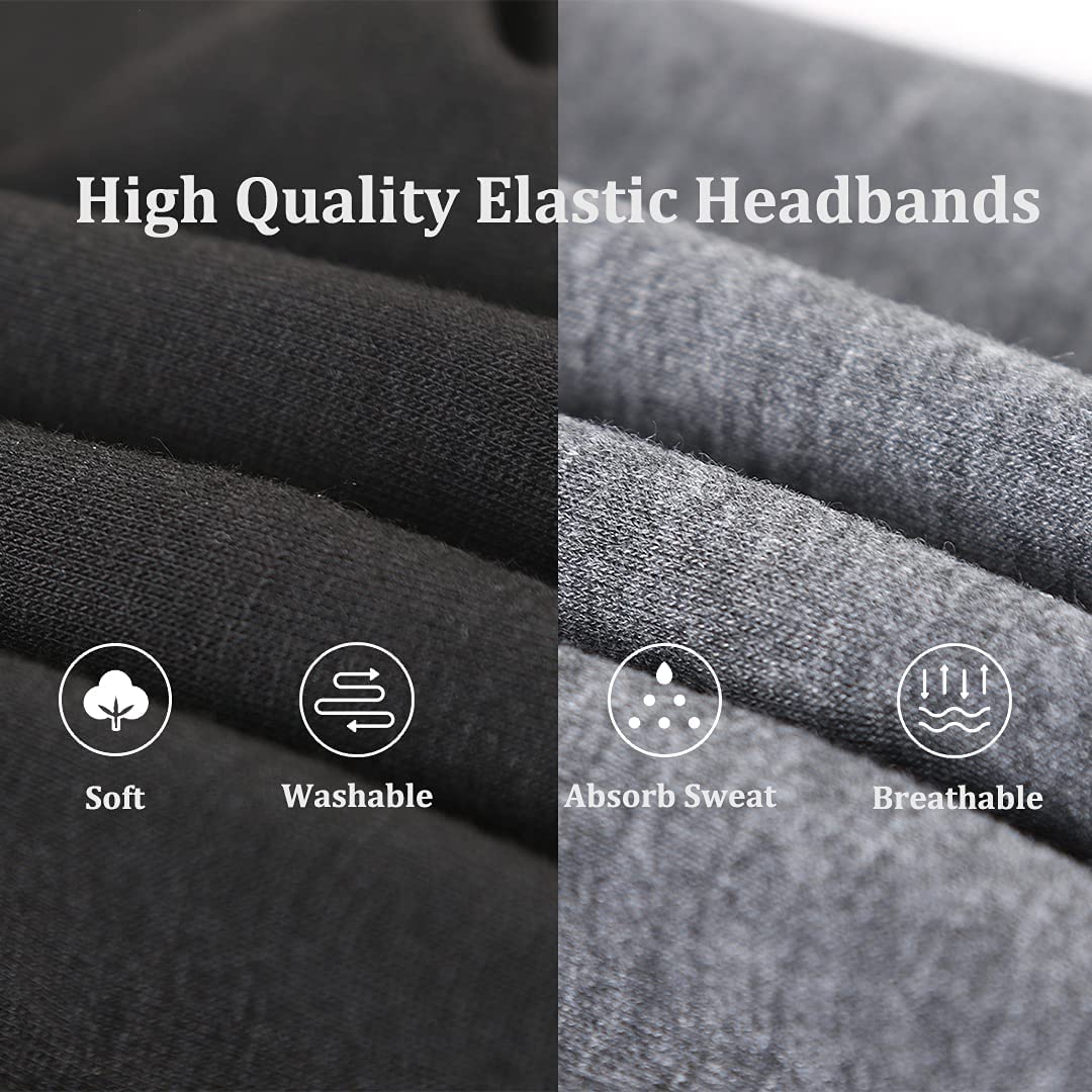Kahanaa 4 Pack Wide Stretchy Turban Headbands for Women - Soft Yoga Head Wraps with Twisted Knots - Perfect for Workouts, Running, Gym & Everyday Fashion Accessories