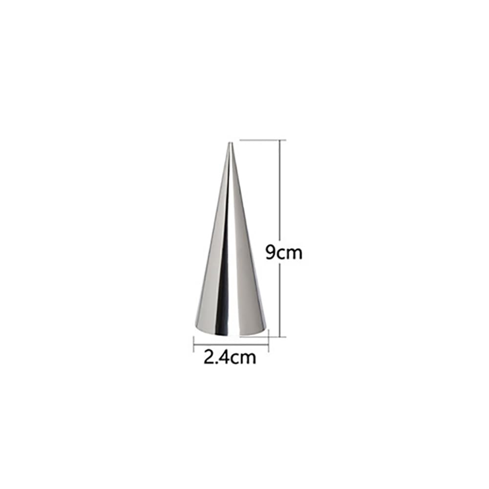 GSHLLO 12 Pcs Stainless Steel Cone Molds for Cream Rolls, Horn Molds, Puff Pastry & Cannoli Tubes - Durable Baking Tools for Professional & Home Kitchens - Perfect for Desserts, Pastries & Party Treats