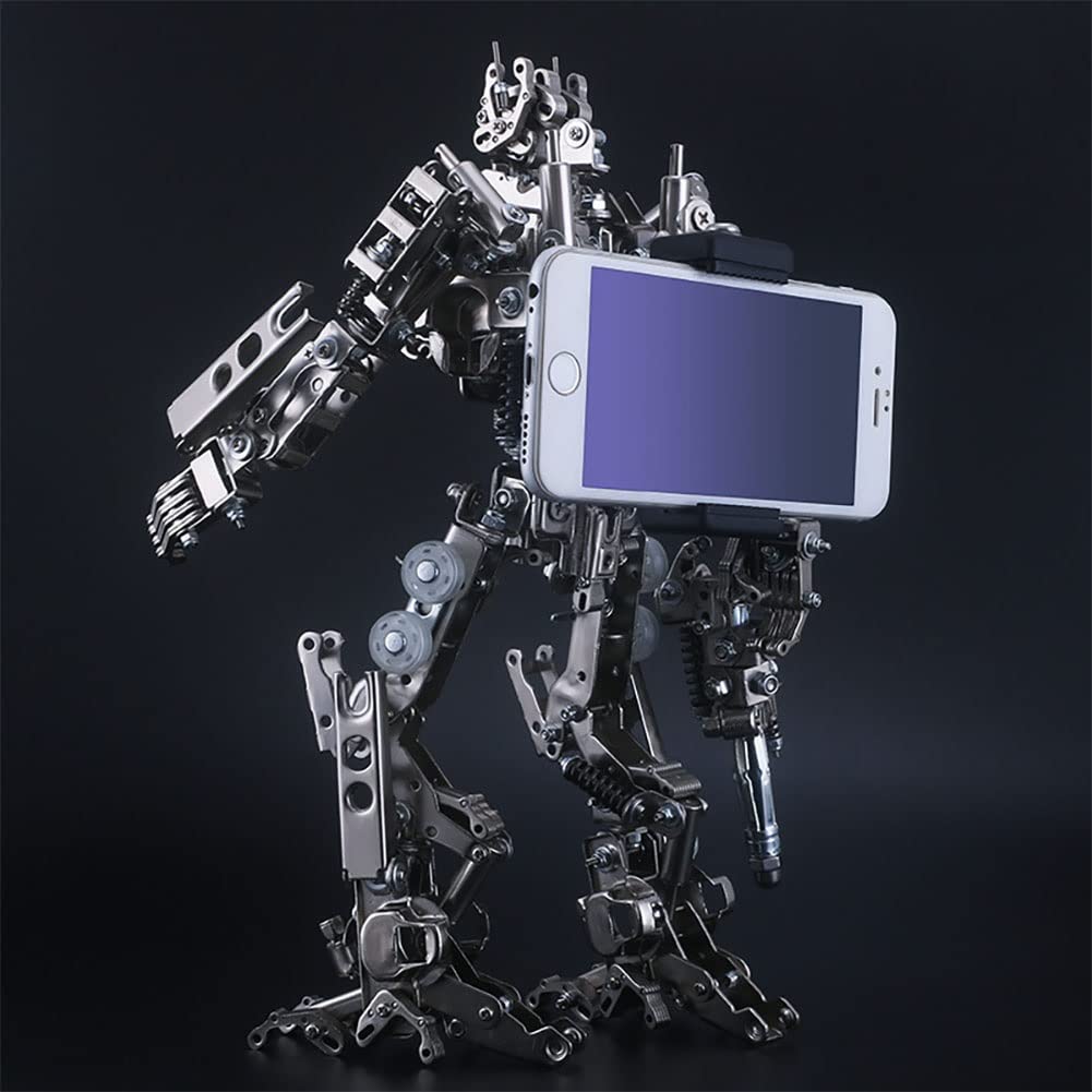 Deformation Toys - Mechanical Party Commander Metal 3D Puzzle Model Kit | DIY Assembly Mobile Phone Stand | Creative STEM Gift for Kids Ages 6+ | Perfect for Birthday Parties, STEM Learning & Home Decor