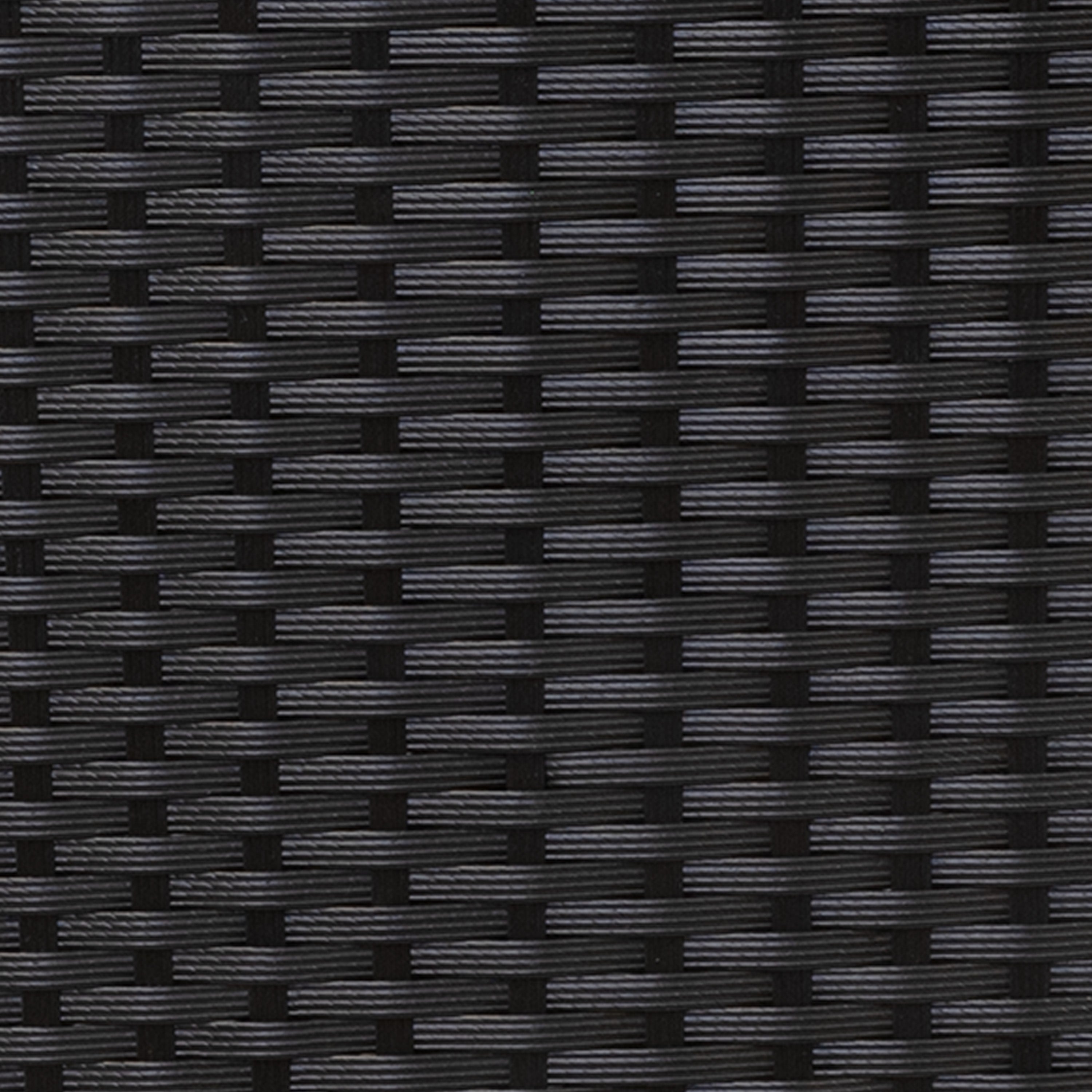 Sunnydaze 3-Section Black Wicker Raised Garden Planter Box - Perfect for Patio, Balcony & Outdoor Decor