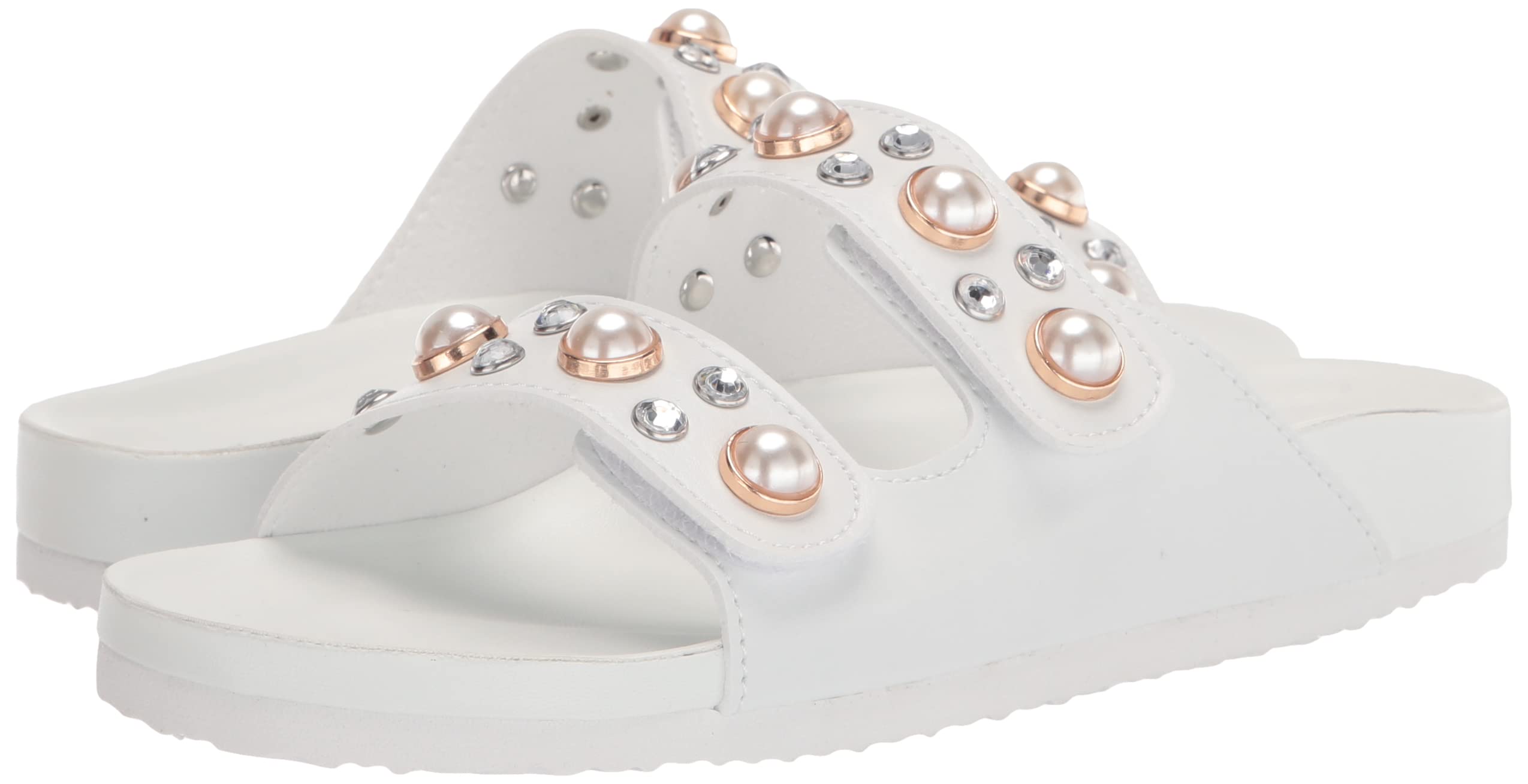 Madden Girl Women's Comfortable Baby Slide Sandals - Soft & Lightweight Summer Slides for Women, Perfect for Beach, Pool, and Casual Wear