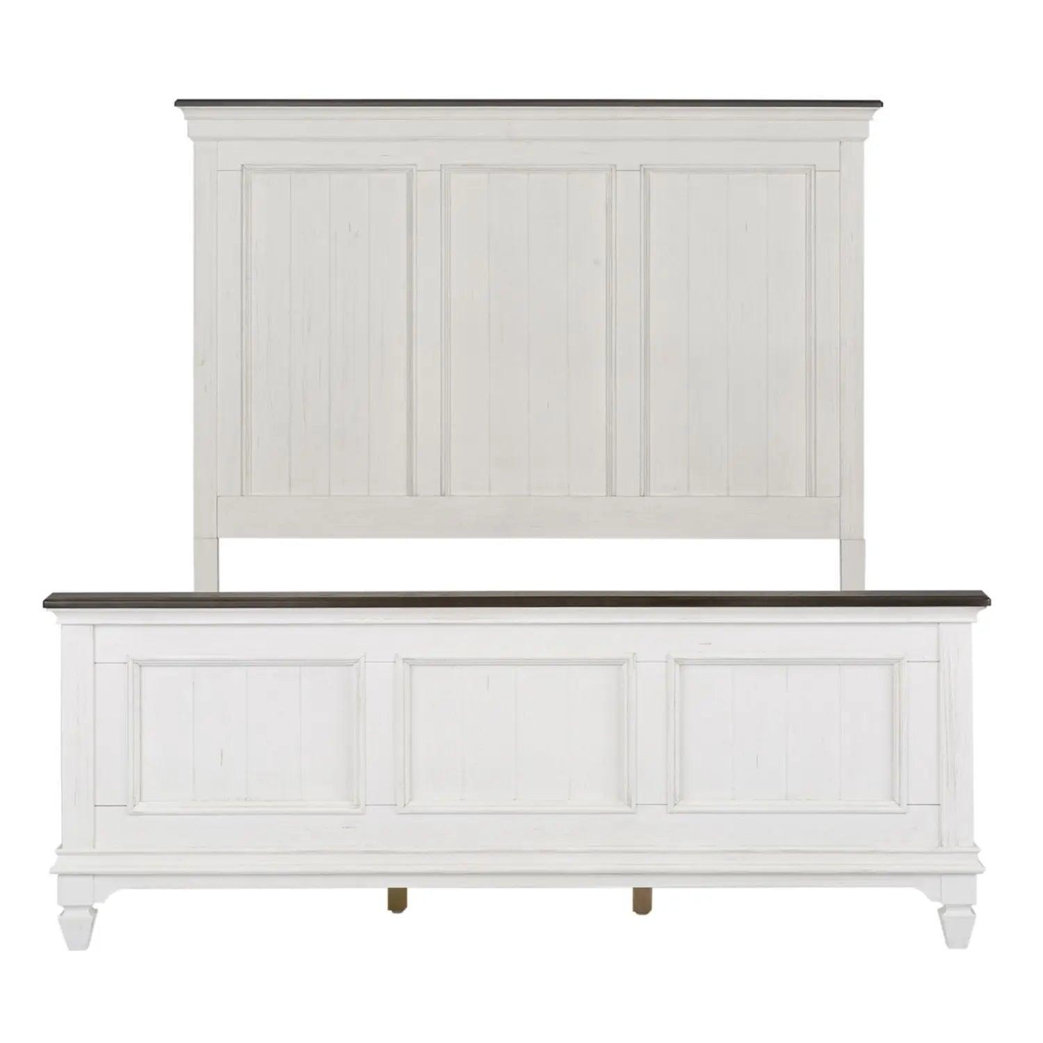 Allyson Park King Size Bed Frame with Headboard, Footboard, and Rails – 417 15/16/90 Inches – Perfect for Master Bedroom and Guest Room Decor