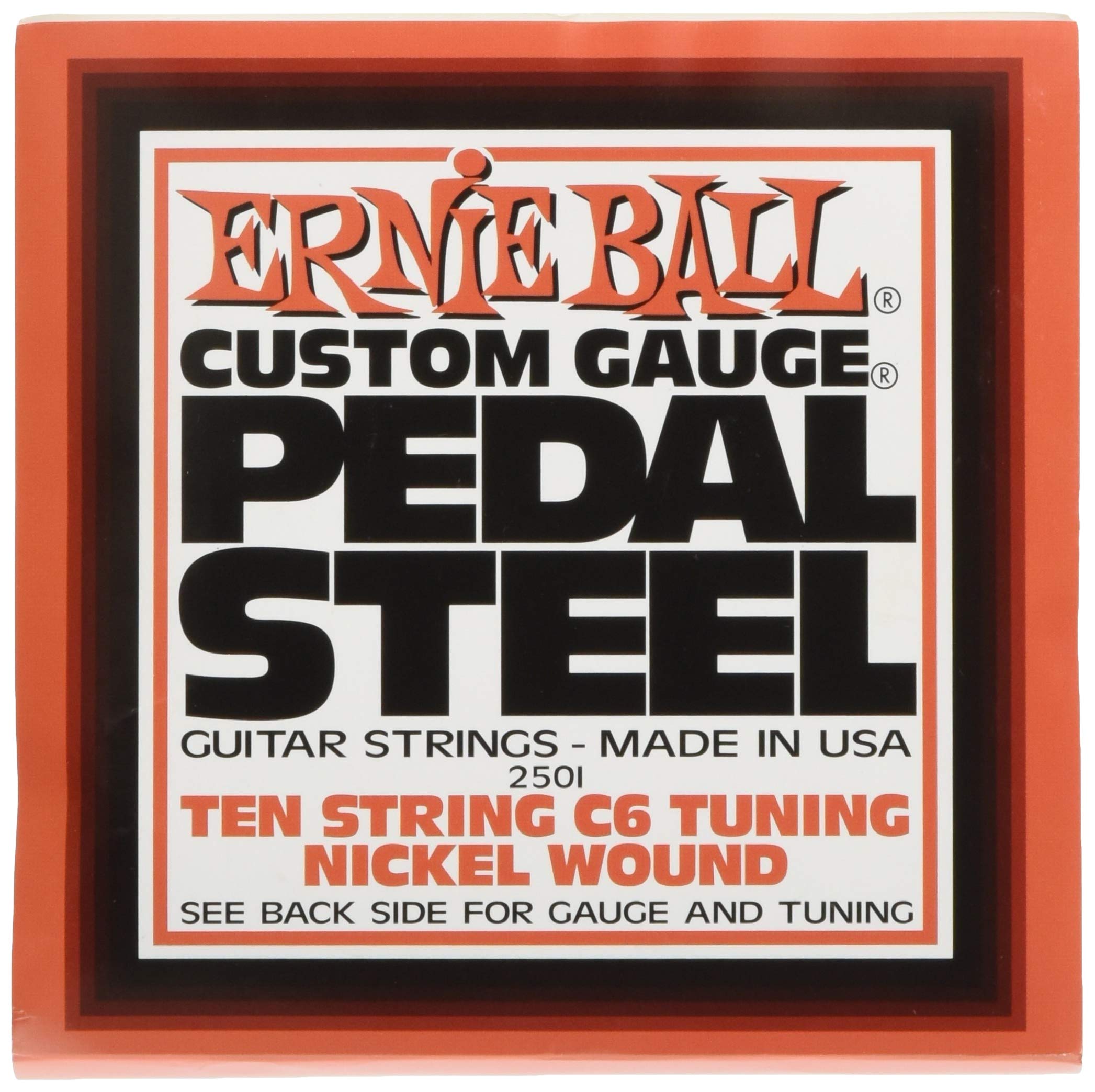 Ernie Ball Pedal Steel C6 Tuning Nickel Wound Guitar Strings - .011-.014-.018-.022-.026w-.036 (P02501) | Perfect for Country, Western Swing & Lap Steel Players