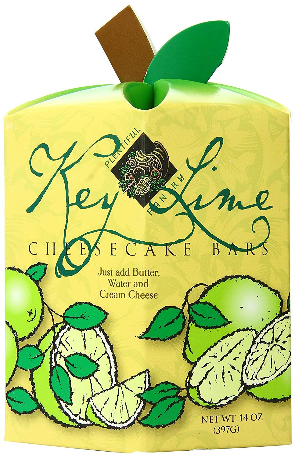 No-Bake Key Lime Cheesecake Bars Mix - 14oz Pantry Staple, Just Add 3 Ingredients (Butter, Cream Cheese & Lime Juice) - Easy Dessert Mix for Parties, Potlucks & Summer Treats