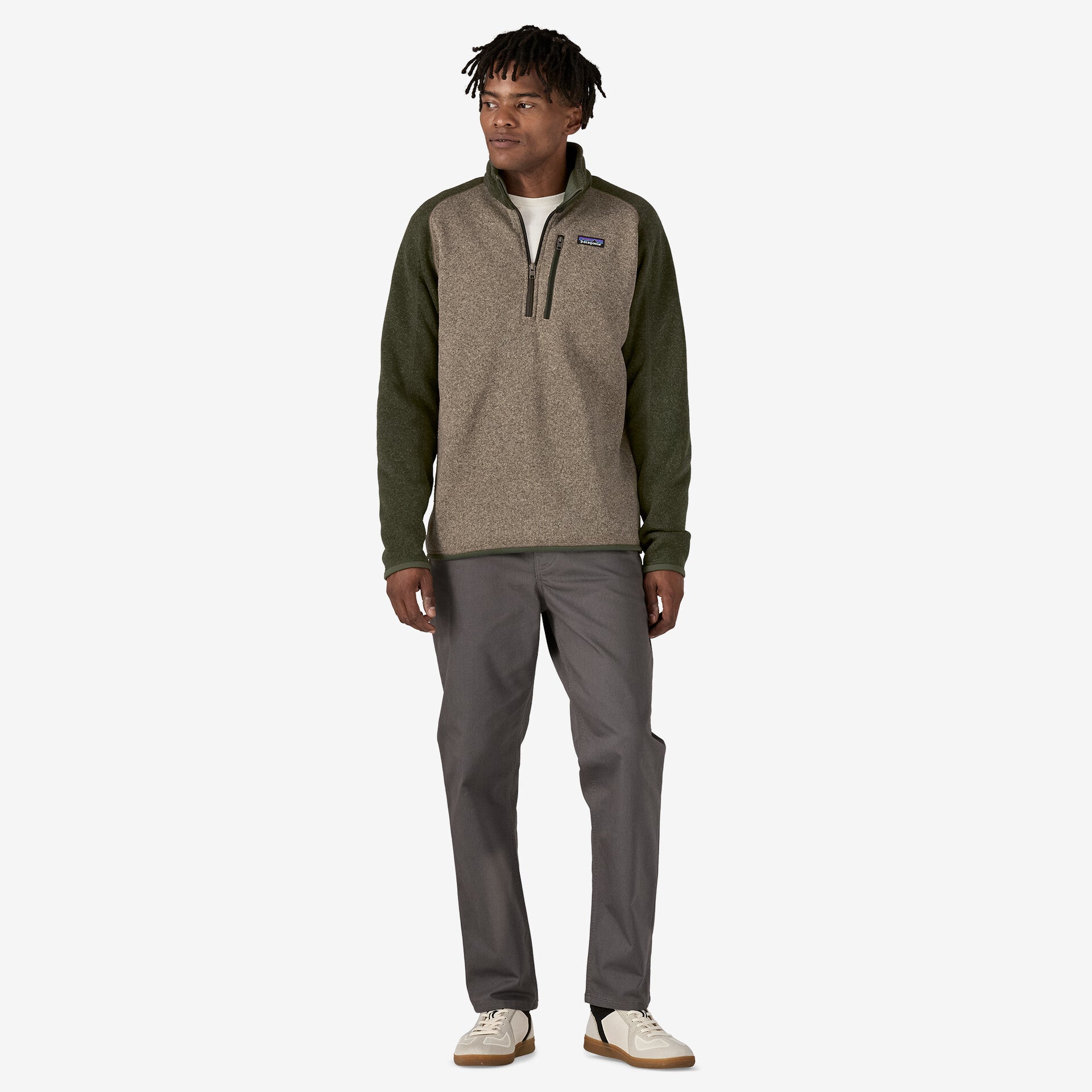 Men's Better Sweater® 1/4 Zip Fleece Jacket - Lightweight Warm Pullover for Hiking & Outdoor Activities (Style 25523)