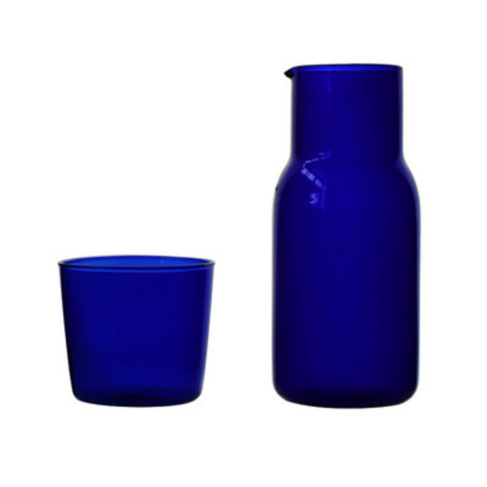 Premium Glass Water Carafe Set with 2 Tumbler Glasses - Clear Pitcher for Juice, Tea & Water - Nightstand Carafe with Cups for Bedroom, Bathroom & Kitchen - Perfect for Hydration, Entertaining & Home Decor