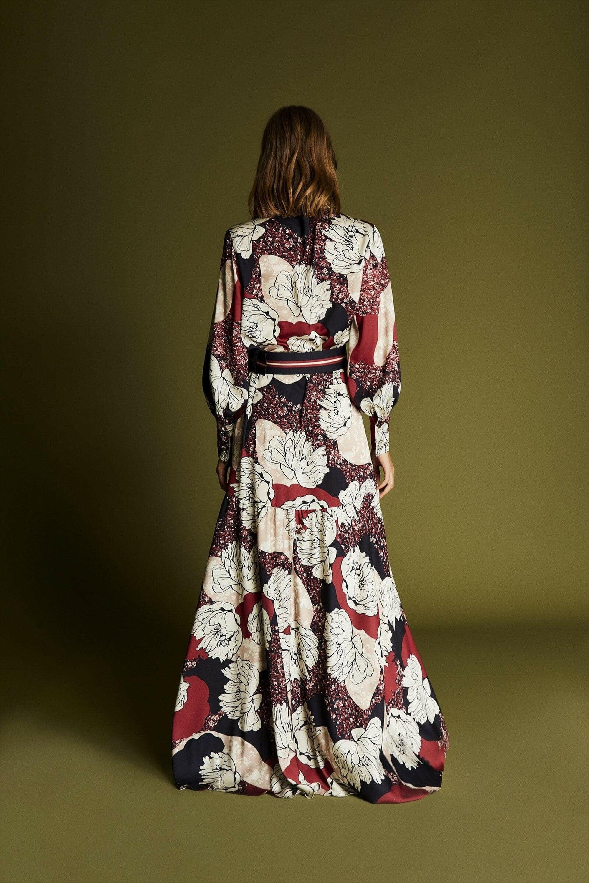 Olivia Women's Maxi Dress with Long Sleeves - Elegant Flowy Boho Style for Casual Wear, Parties & Special Occasions