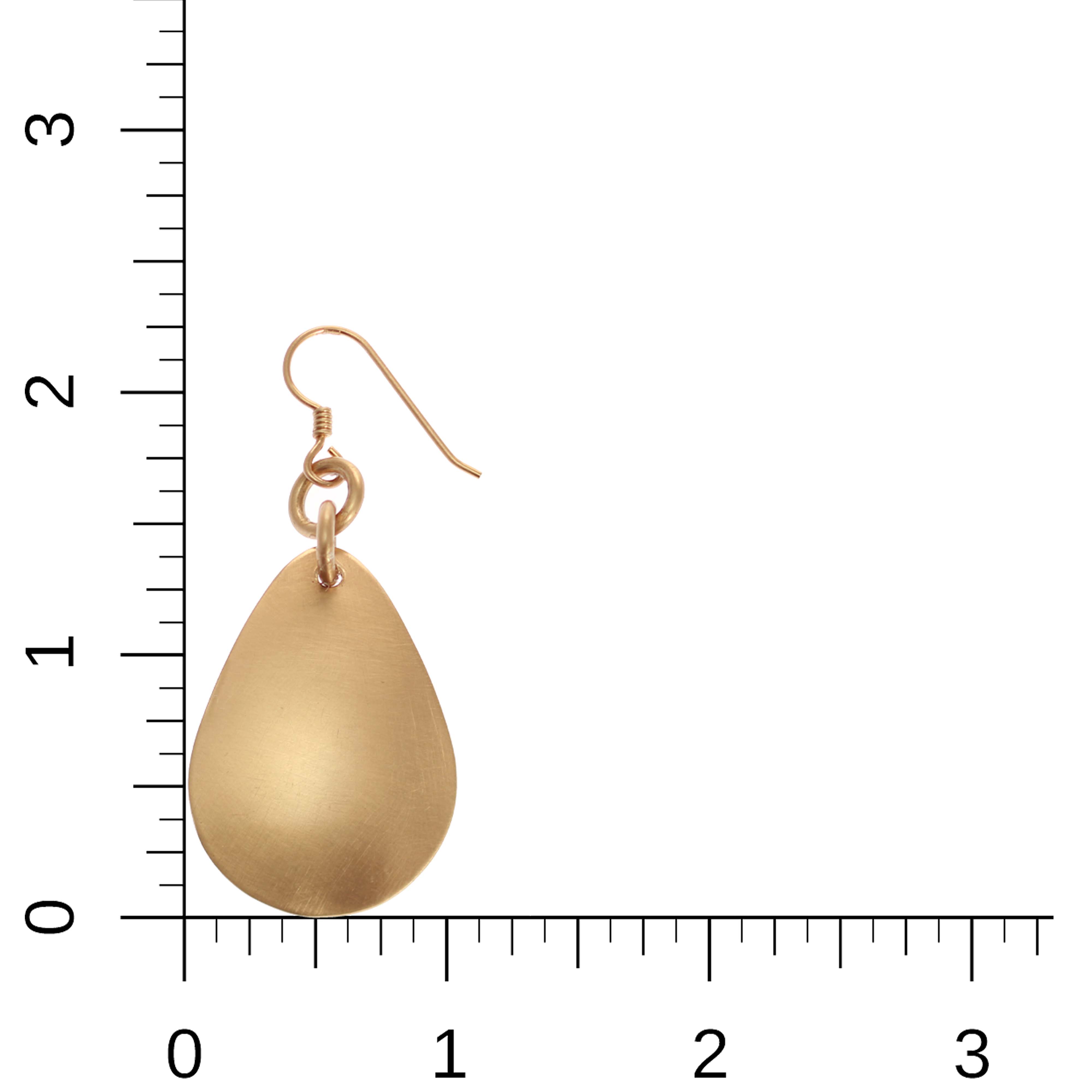Elegant Brushed Bronze Medium Teardrop Earrings for Women - Boho Chic Dangle Earrings for Everyday Wear & Special Occasions