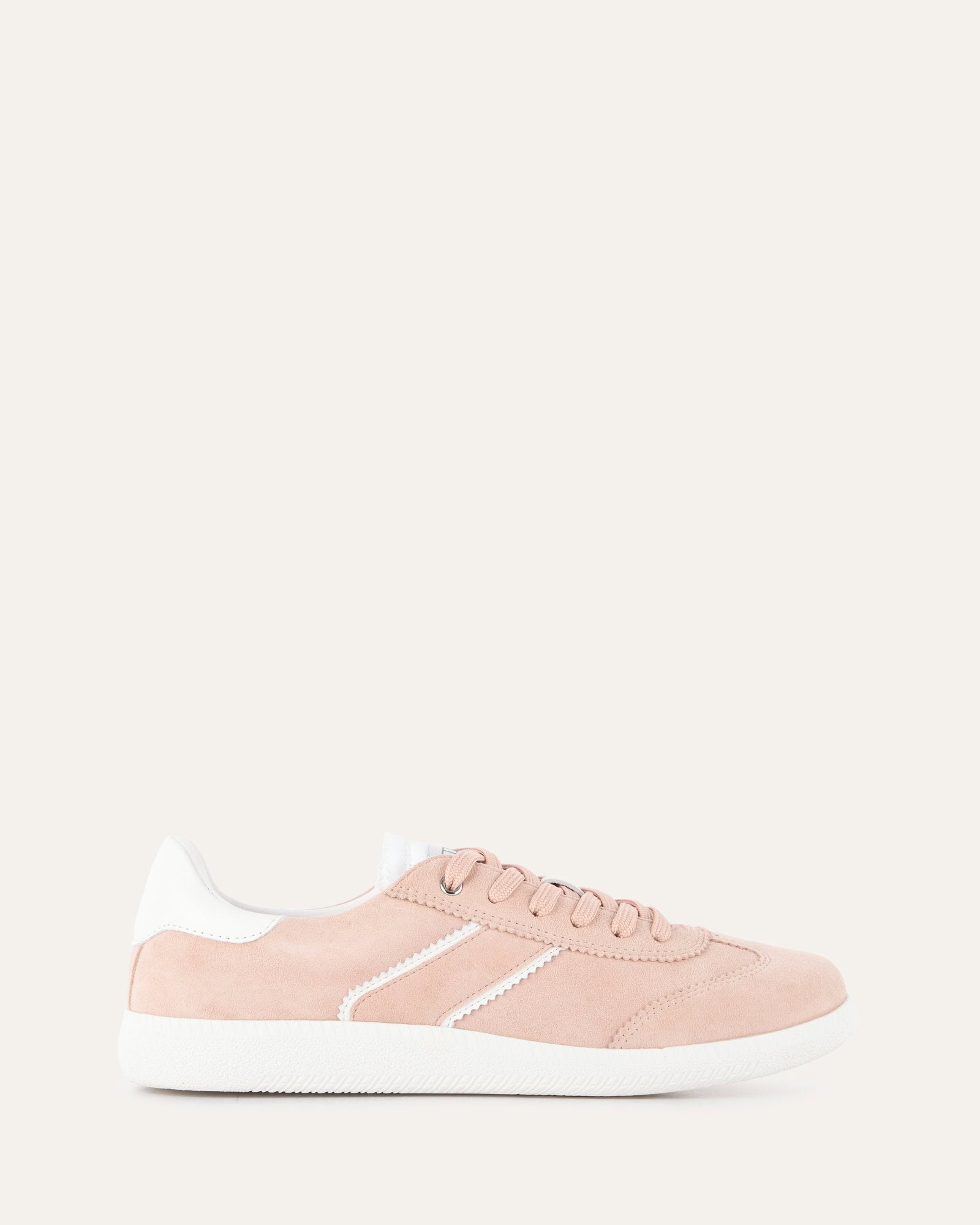 LOLA Women's Rose Pink Suede Sneakers - Comfortable Casual Shoes for Walking, Running & Everyday Wear