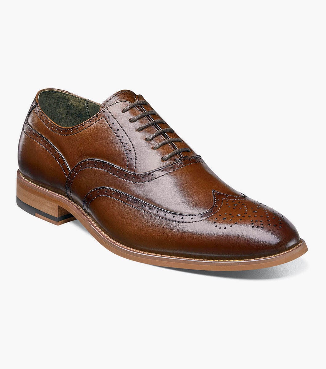 Premium Dunbar Wingtip Oxford Dress Shoes for Men - Classic Business & Formal Occasions - Comfortable Leather Brogues for Office, Wedding & Professional Events