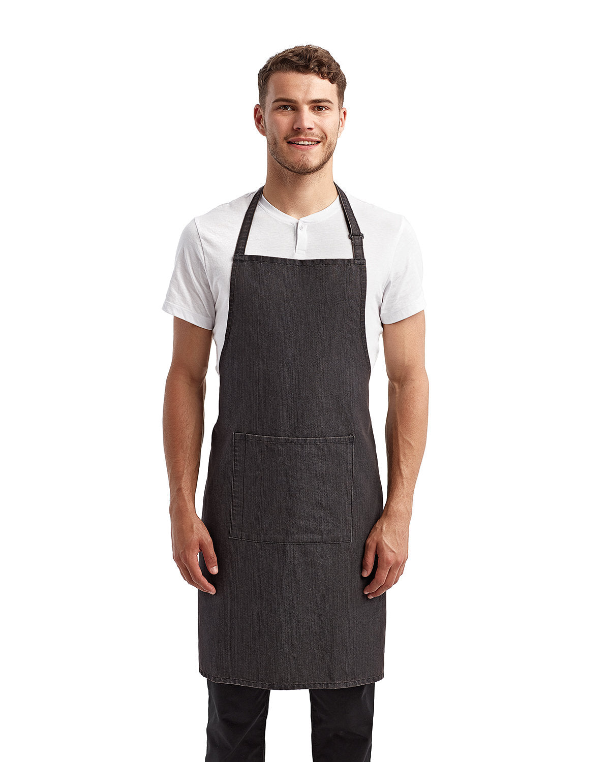 Reprime RP154 Unisex 'Colours' Recycled Bib Apron with Pocket - Eco-Friendly Kitchen & BBQ Apron for Cooking, Grilling, Baking & Crafting