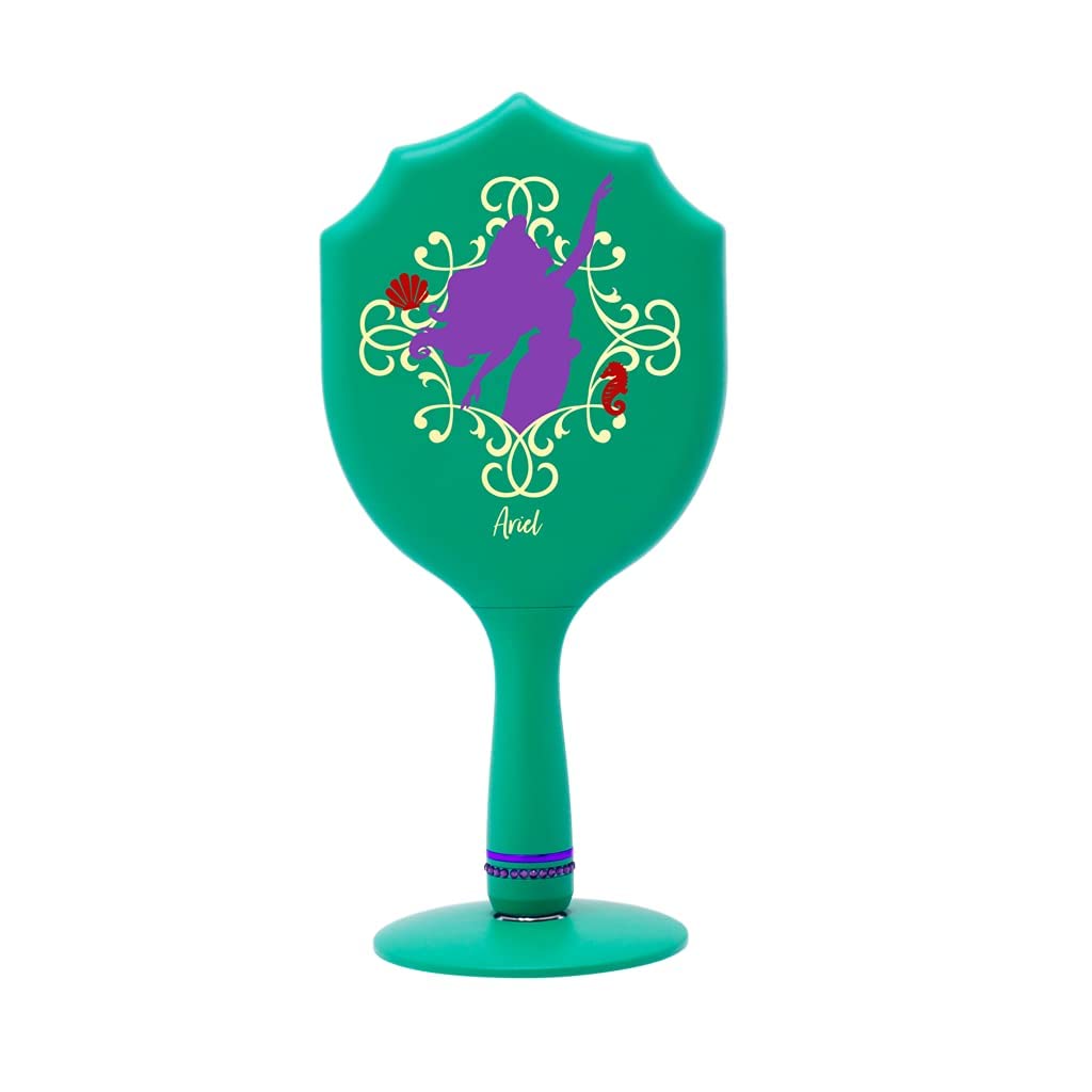 Disney Princess Ariel LED Makeup Mirror - 3 Color Modes for Travel & Bedroom