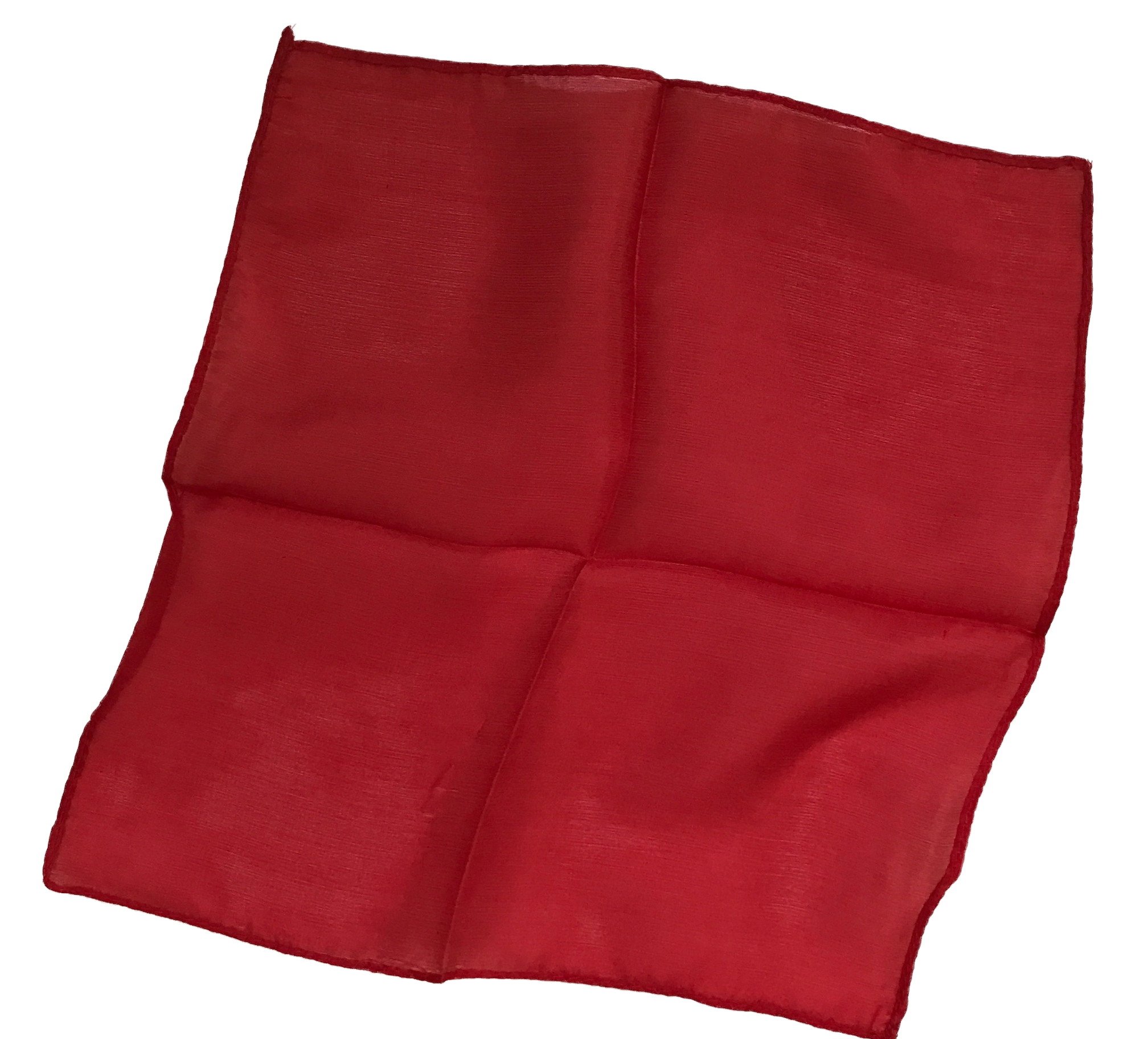 Professional Magician's Silk Scarf - Red 6 Inch for Magic Tricks & Illusions | Perfect for Stage Performances, Close-Up Magic, and Party Entertainment