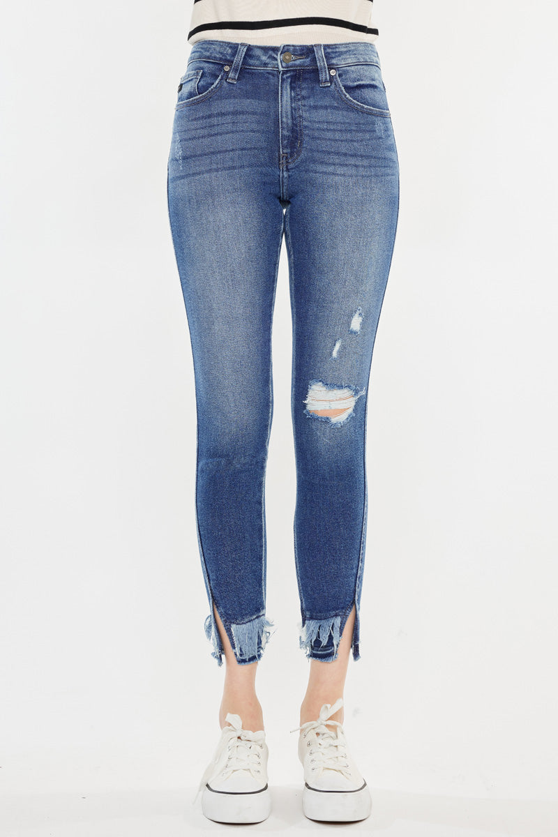 Safiya High Rise Ankle Skinny Jeans for Women - Stretchy Slim Fit Denim Pants - Perfect for Casual Wear, Office & Night Out