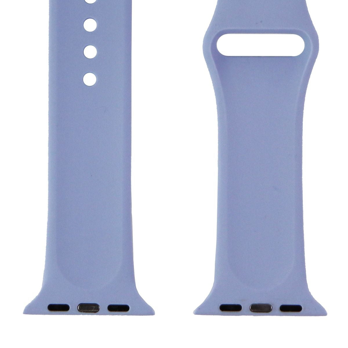 42mm & 44mm Soft Silicone Sport Band Replacement for Apple Watch Series 1/2/3/4/5/6/SE - Breathable & Sweatproof - Perfect for Running, Gym & Outdoor Activities (Periwinkle Blue)