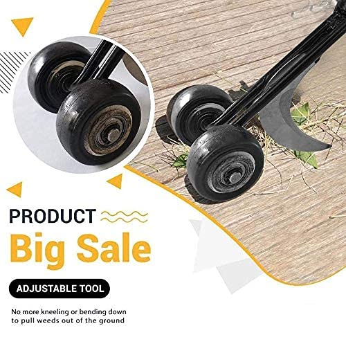 Stand Up Weed Puller Tool - Manual Weeder for Cracks & Crevices | Garden Weeding Tool for Patio, Backyard, Sidewalk & Driveway | Perfect for Easy Weed Removal While Standing