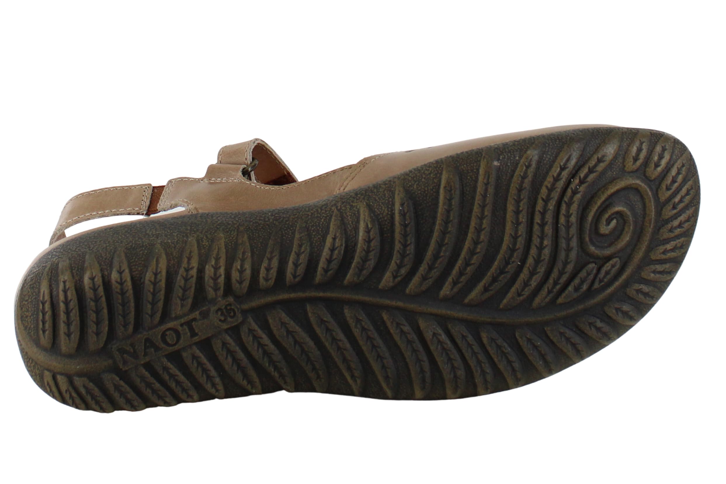 NAOT Women's Arataki Closed Toe Slingback Sandals - Cork Footbed with Arch Support - Slip Resistant & Lightweight Travel Shoes - Removable Insole for Comfort - Perfect for Walking, Work, and Vacation Outfits