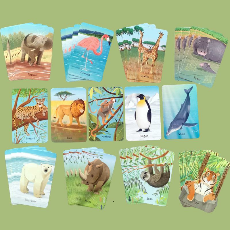 Jungle Snap Cards - Fun Animal Matching Game for Kids - Perfect for Family Game Night & Travel Entertainment