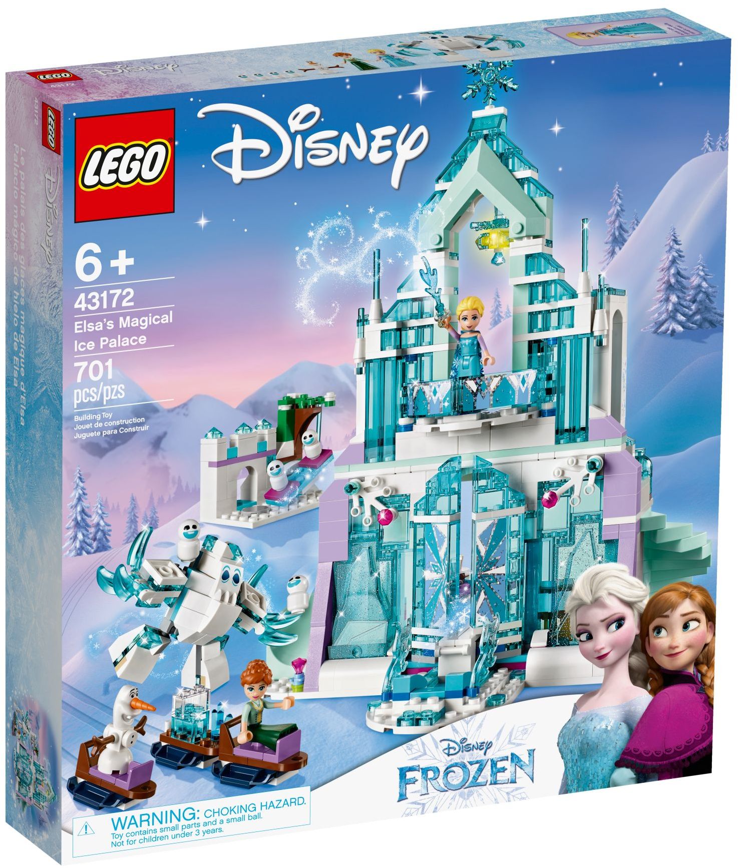 LEGO Disney Frozen 2 Elsa's Magical Ice Palace Building Set - 43172 - Creative Construction Toy for Kids Ages 6+ | Perfect for Frozen Themed Playtime & Disney Collectors