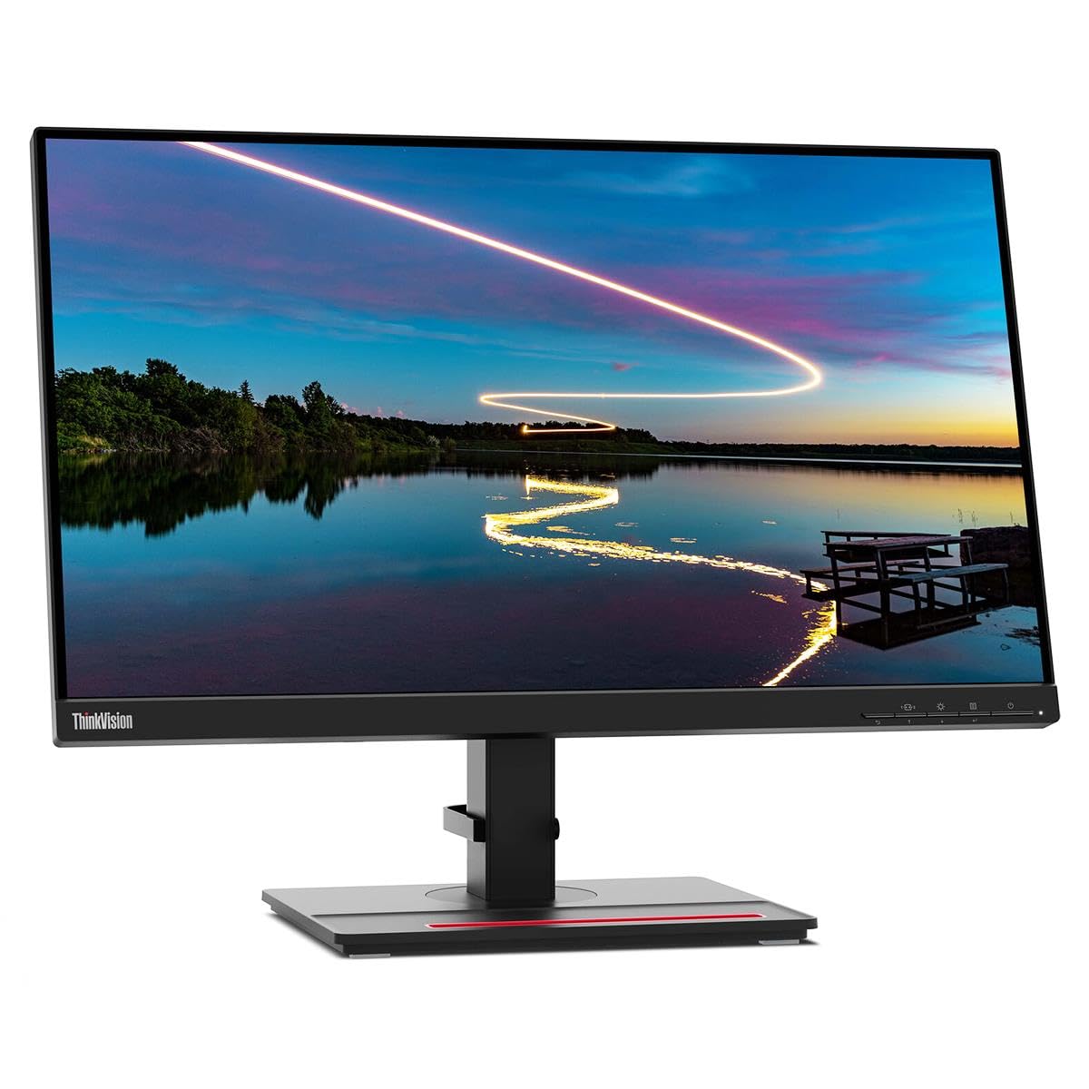 Lenovo ThinkVision E24q-20 23.8 Inch WQHD LED Monitor 2560x1440 16:9 Aspect Ratio - Black - Ideal for Office Work, Graphic Design & Home Entertainment
