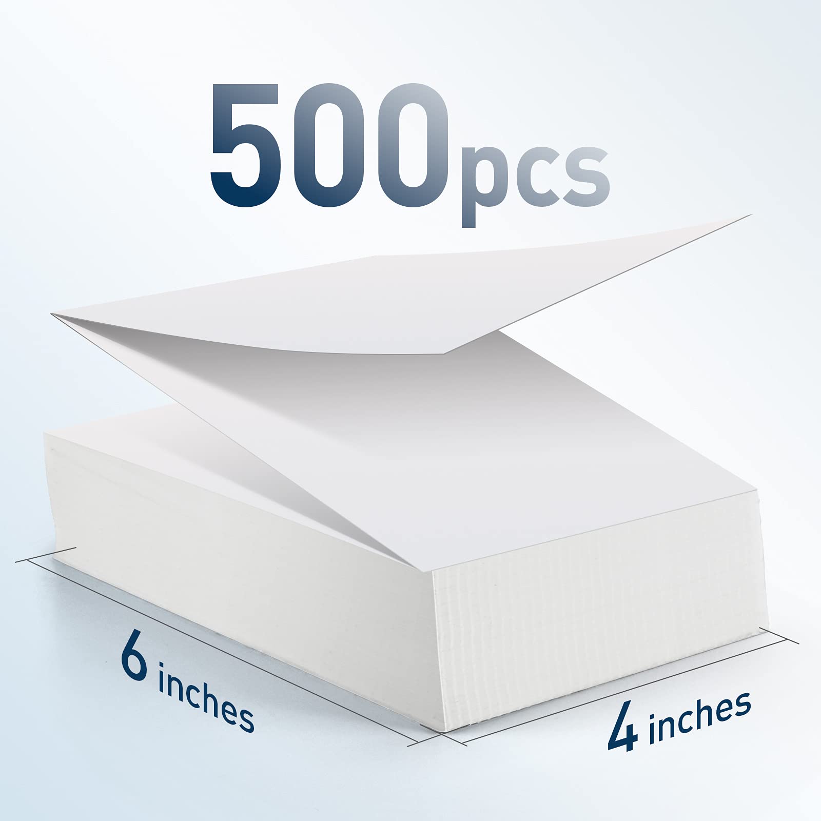 iDPRT 4x6 Thermal Shipping Labels - 500 Fan-Fold Direct Thermal Labels for Label Printers, Strong Adhesive Address Labels for Office & E-Commerce | Perfect for USPS, UPS, FedEx & Amazon FBA Shipments