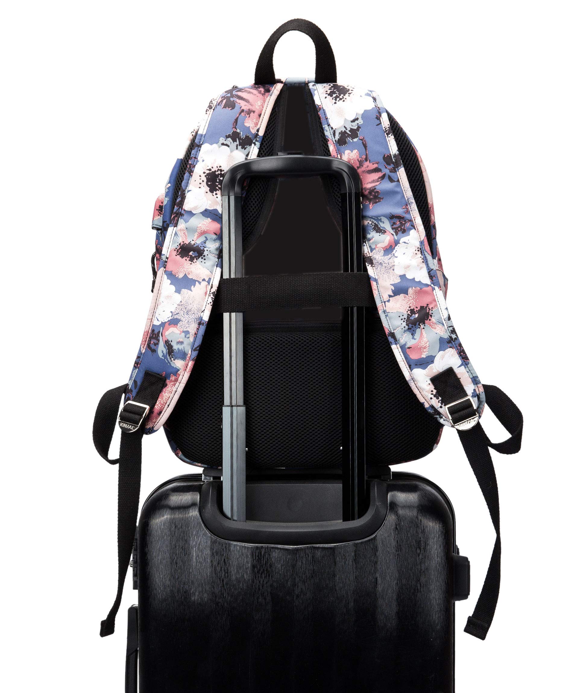 **Kinmac Camellia 15 Inch Waterproof Laptop Backpack for Travel & Outdoor - USB Charging Port Fits 13, 14 & 15.6 Inch Laptops - Perfect for Commuting, Hiking & Business Trips**