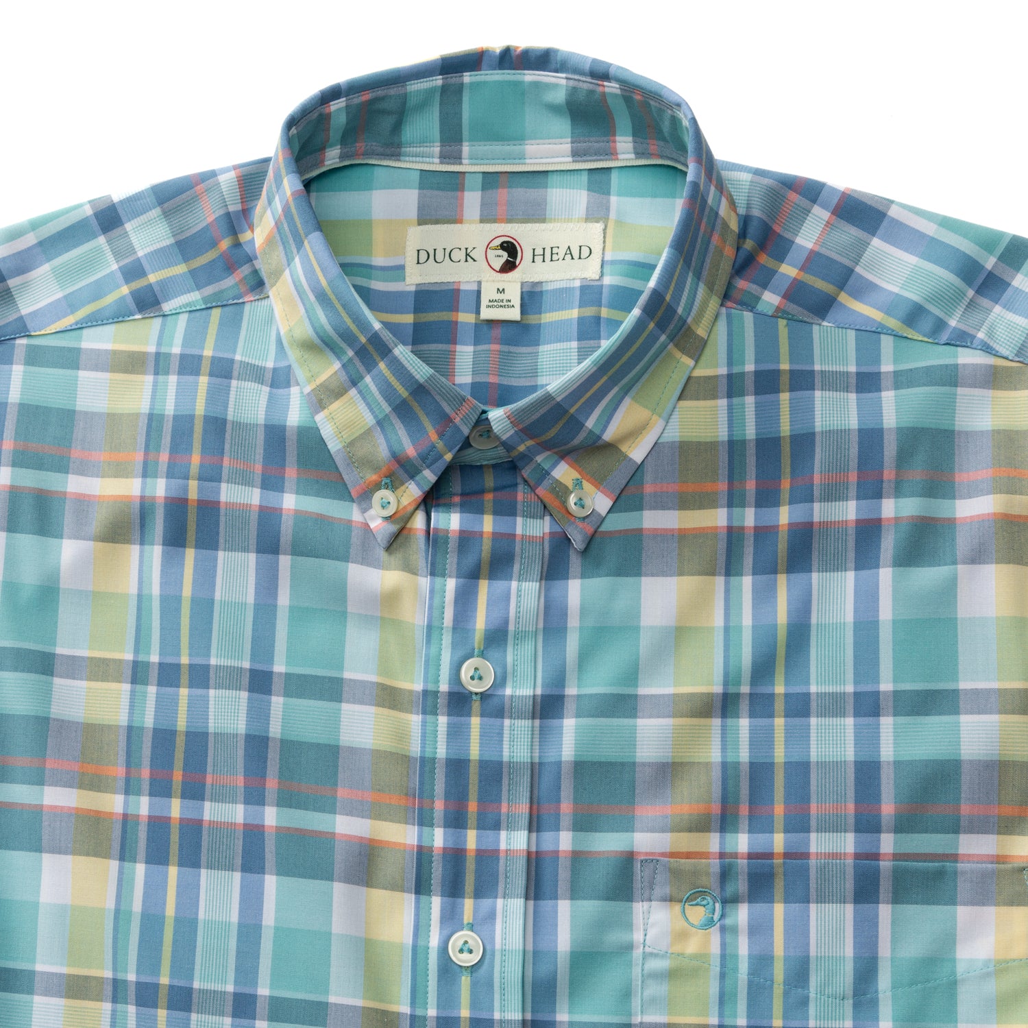 Performance Poplin Sport Shirt - Breathable & Comfortable Men's Casual Shirt in Classic Page Plaid Pattern | Perfect for Office, Golf & Outdoor Activities