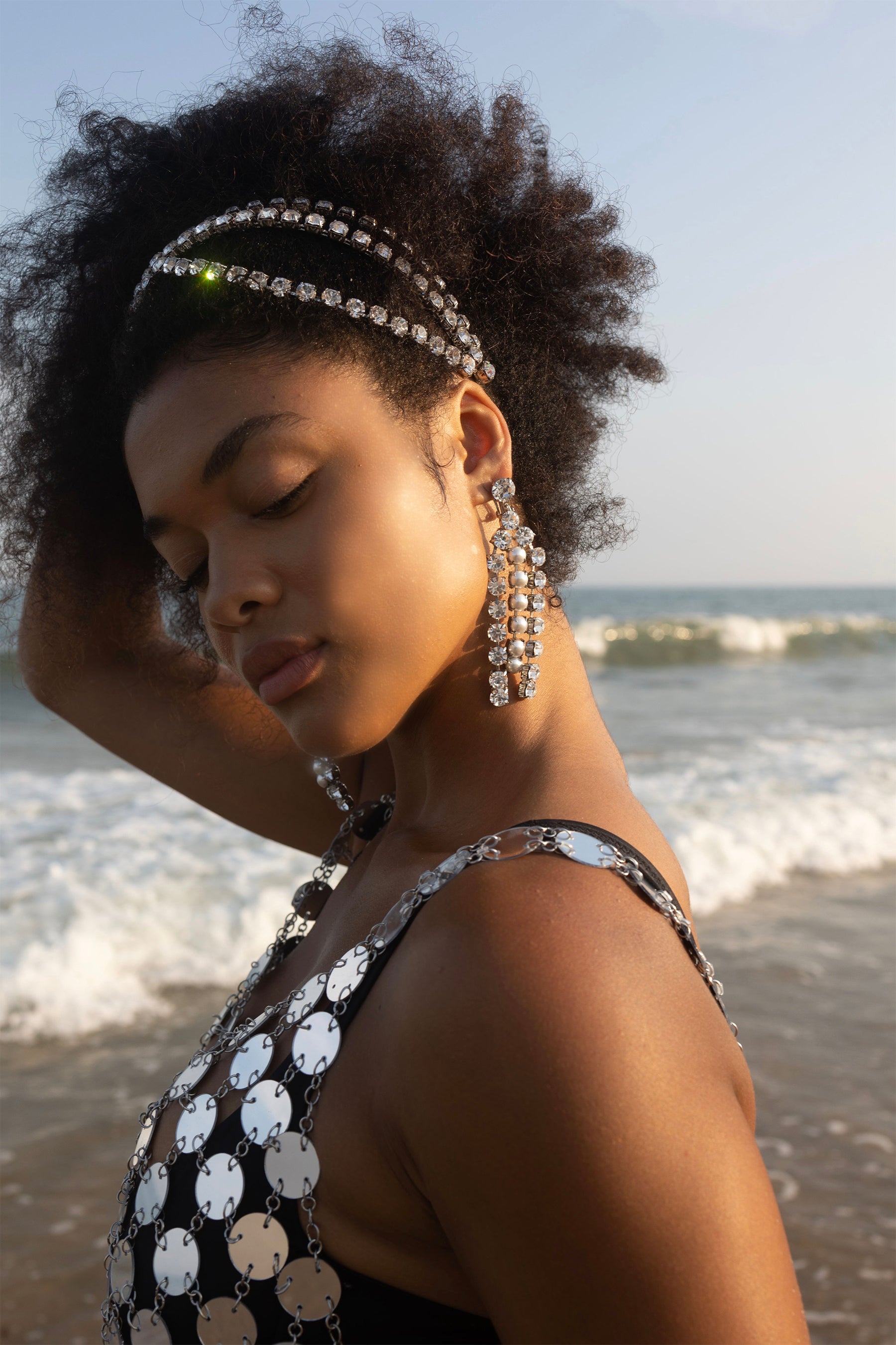 Liv Crystal Exes Headband - Stylish Rhinestone Hair Accessory for Women, Perfect for Weddings, Parties & Everyday Wear