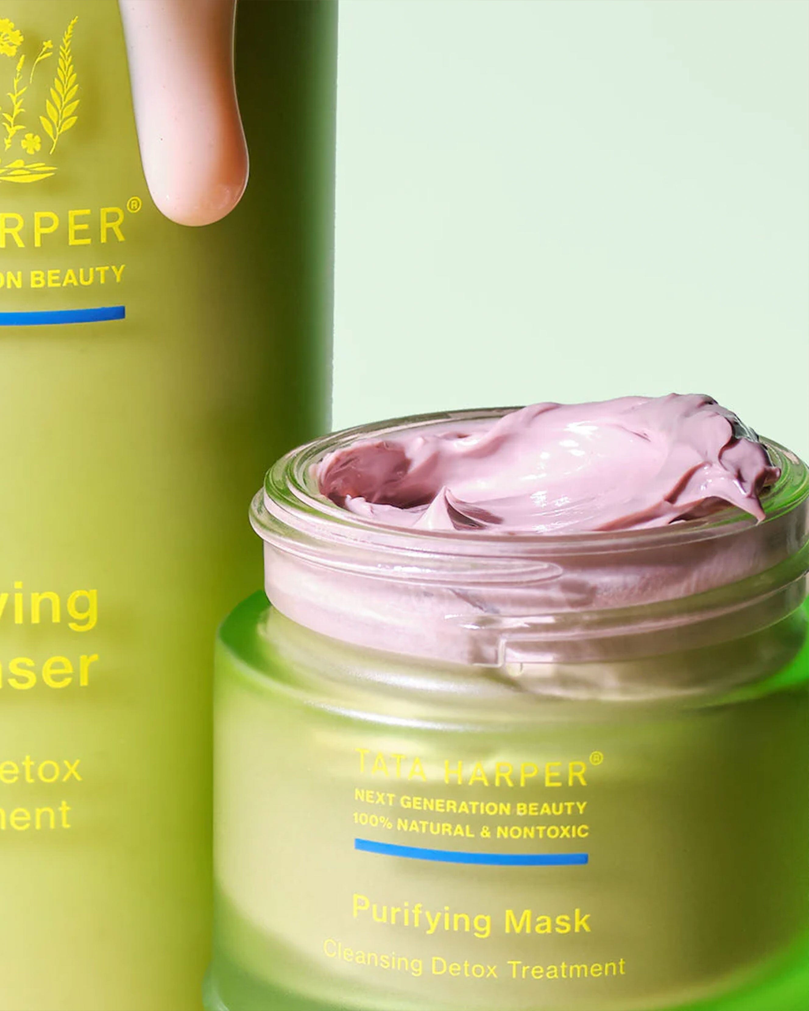 Tata Harper Purifying Face Mask - Deep Cleansing & Detoxifying for Acne-Prone Skin | Organic Skincare for Glowing Complexion | Perfect for Daily Use & Spa Nights