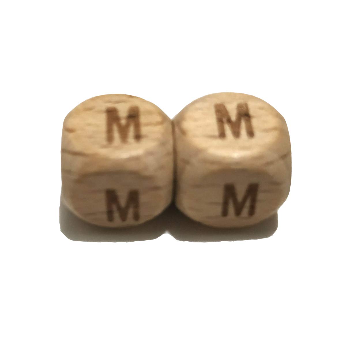 50pcs 12mm Square Beech Wood Alphabet Letter Beads - DIY Jewelry Making, Name Necklace, Bracelet Crafting - Perfect for Personalized Gifts, Kids Crafts & Party Favors
