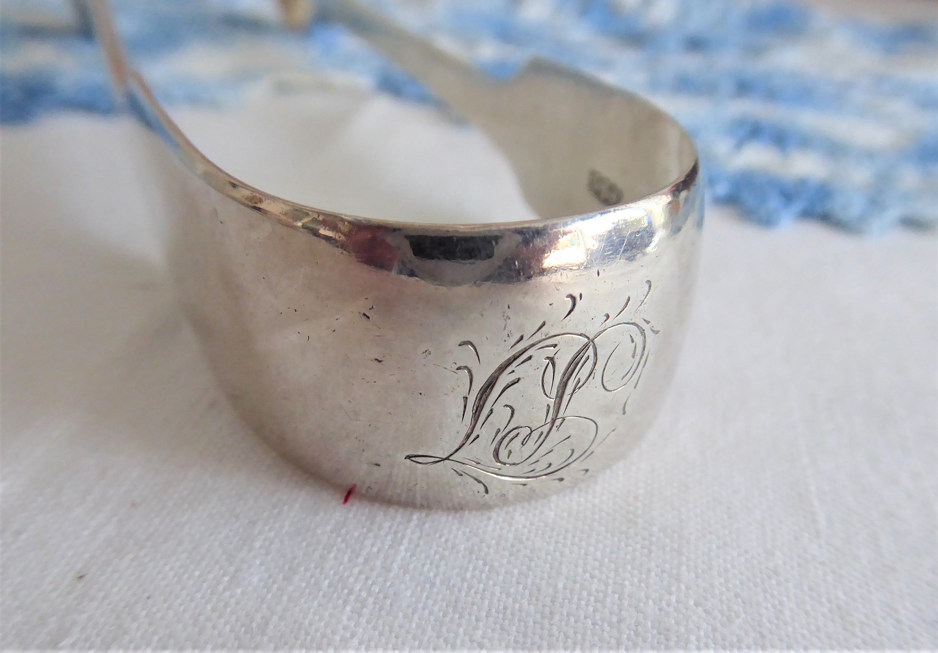 Antique Regency Sugar Tongs - English Hallmarked Sterling Silver 1835 London ABS Mono P T - Perfect for Victorian Tea Parties & Silver Collectors