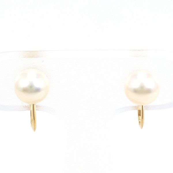 18K Yellow Gold Pearl Earrings for Women - Classic Elegant Stud Earrings with Freshwater Pearls - Perfect for Weddings, Parties & Everyday Wear