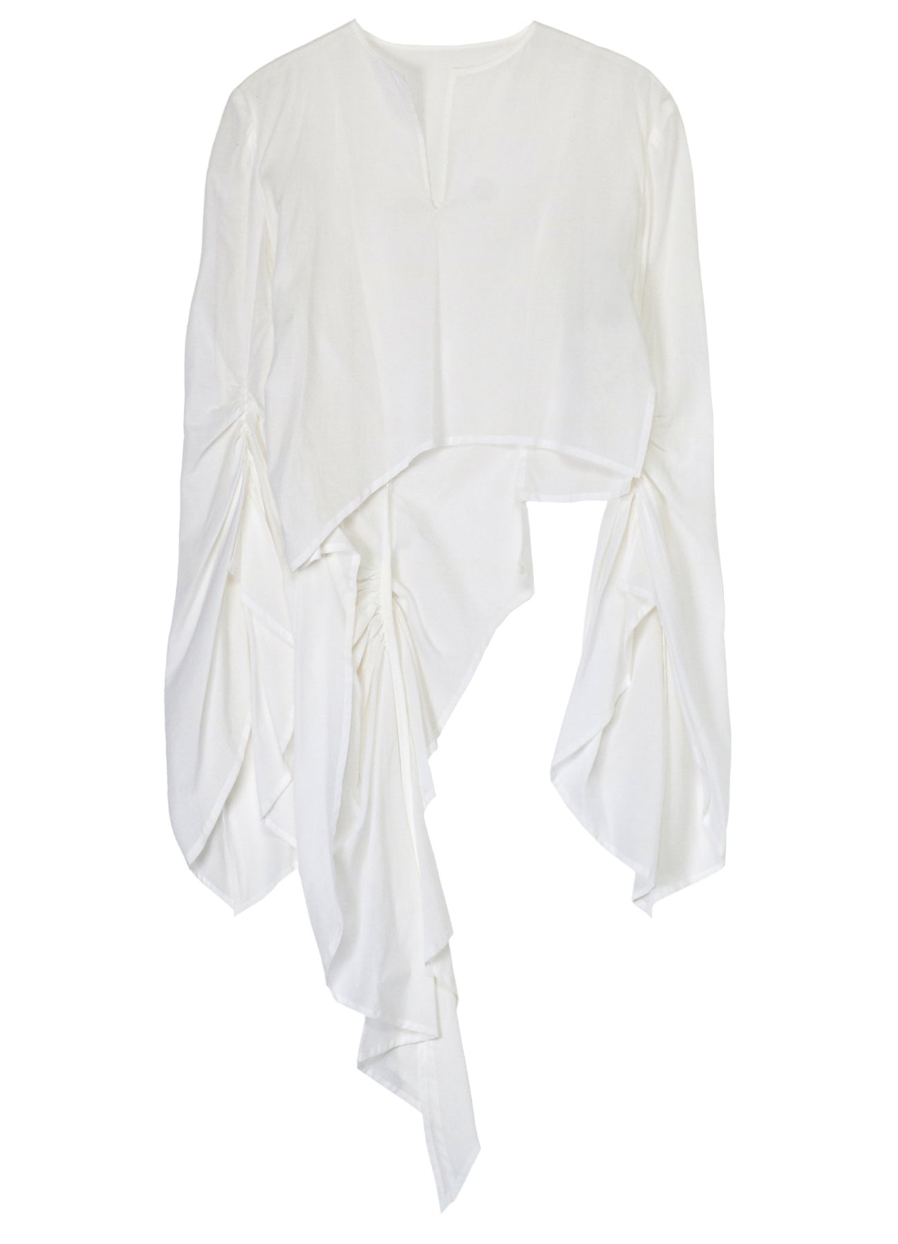 Elegant Cotton Lawn ASM Swallowtail Gather Detail Blouse - Perfect for Office Wear & Casual Outings