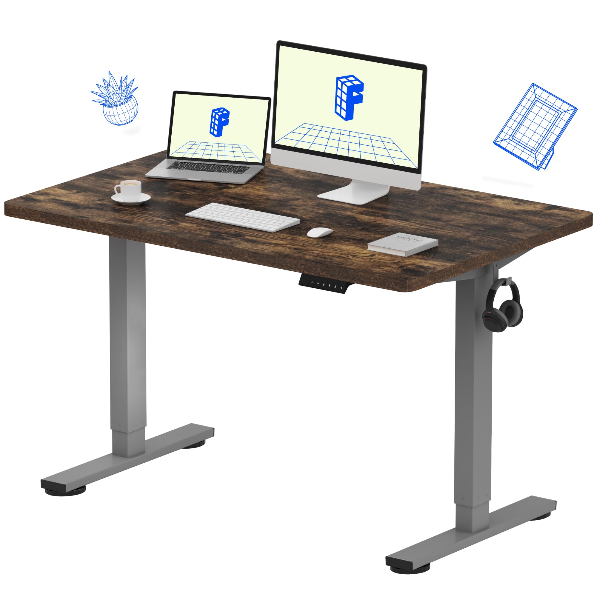 FlexiSpot EN1 Electric Height Adjustable Standing Desk 48