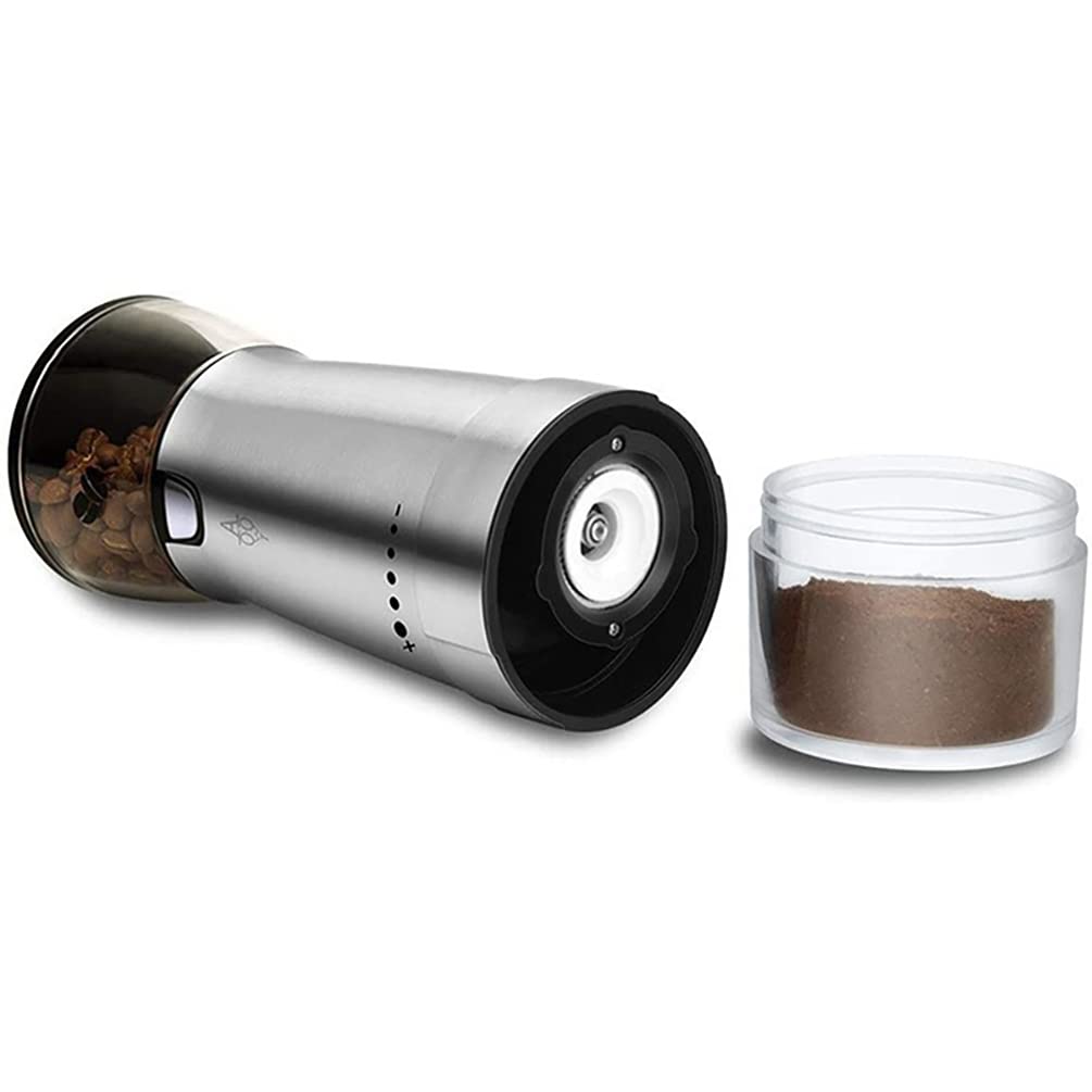 Premium Veemoon Electric Coffee Grinder - Conical Burr Mill for Fresh Ground Beans, Quiet & Fast, Perfect for Home, Kitchen, Office & Travel - Essential Coffee Machine Accessory for Espresso, French Press & Drip Coffee Makers