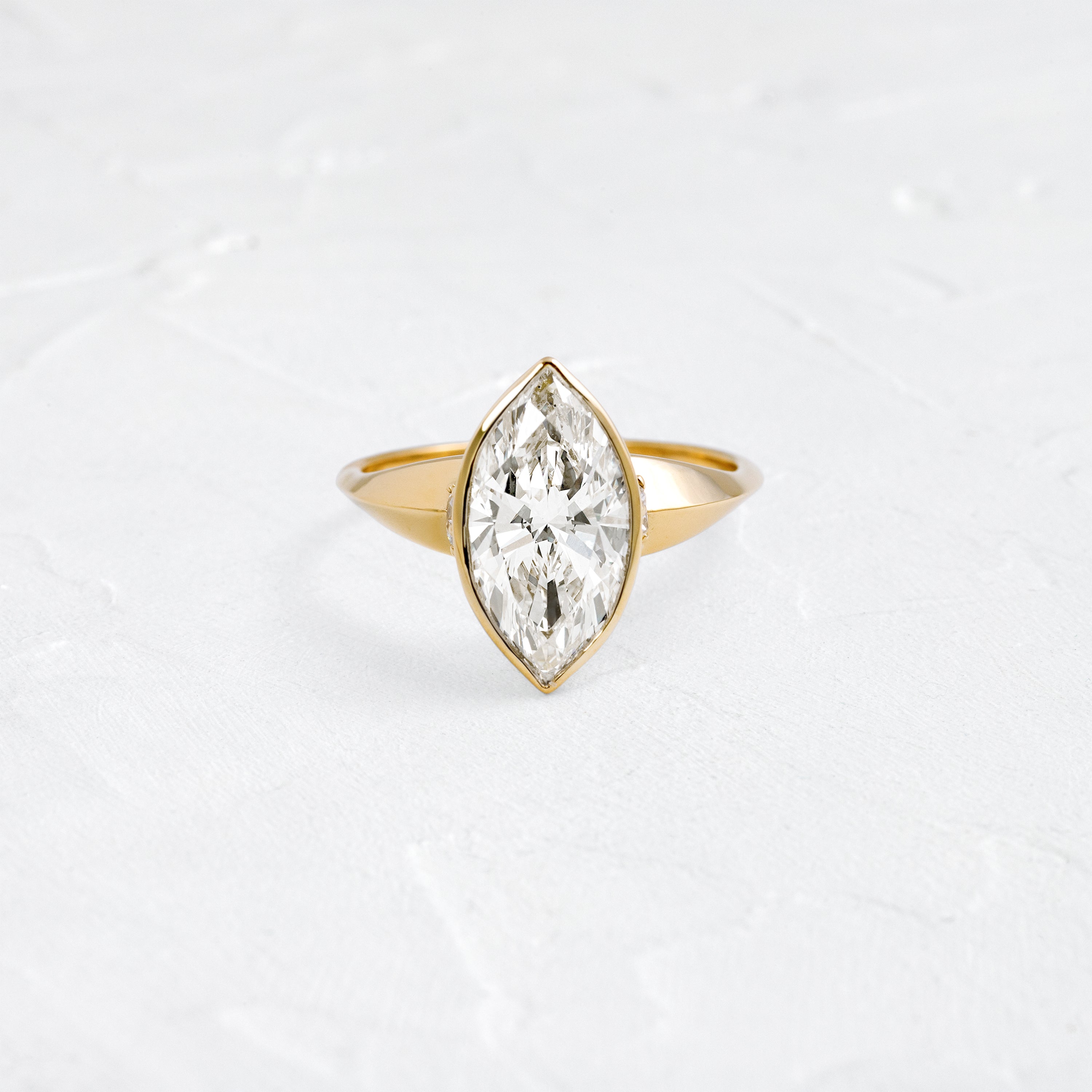 3.02ct Lab Grown Marquise Cut Elixir Ring - Elegant Engagement & Wedding Jewelry for Women