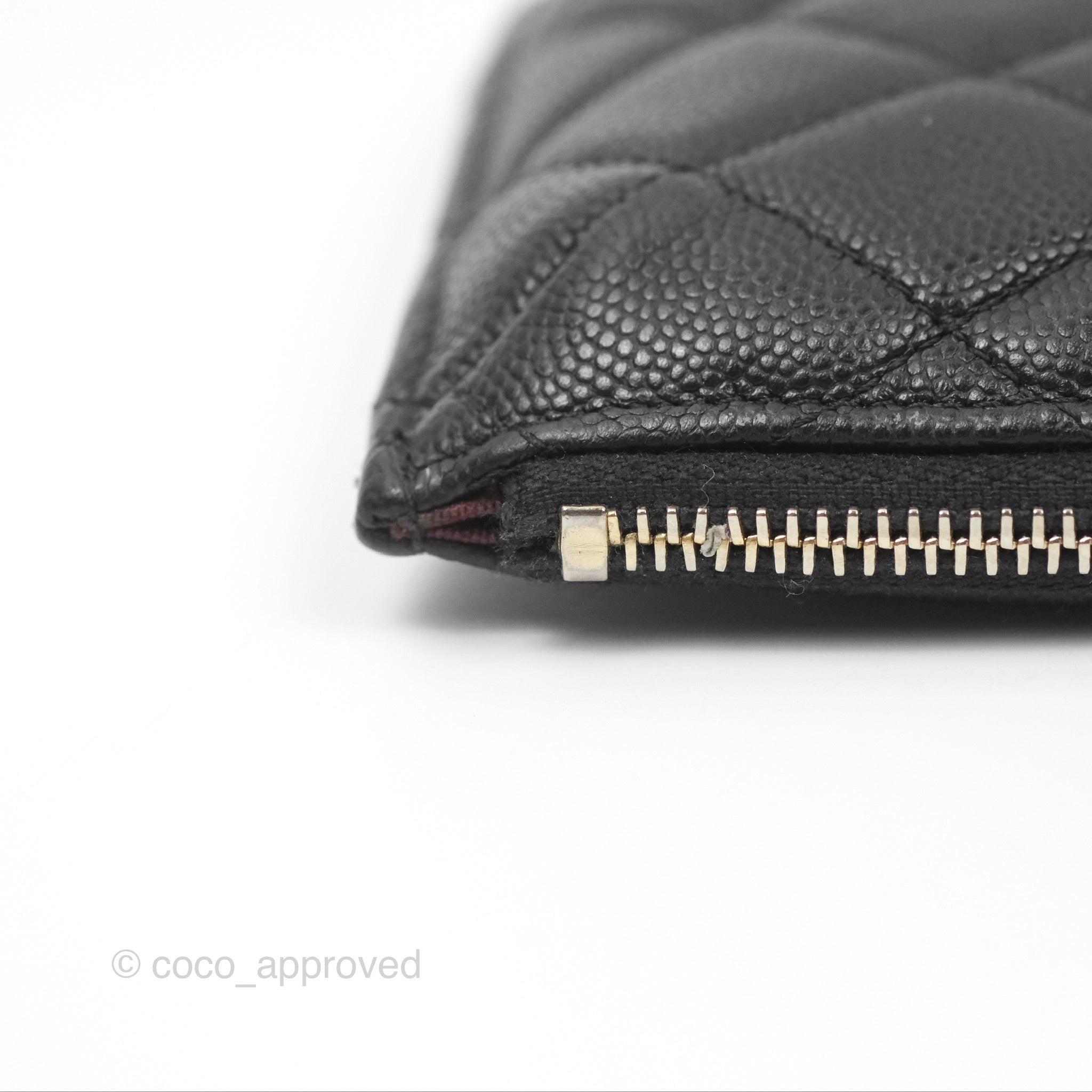 Chanel Classic Long Wallet Pouch Black Caviar Leather - Luxury Designer Wristlet Clutch for Women | Perfect for Evening Events, Parties & Daily Use