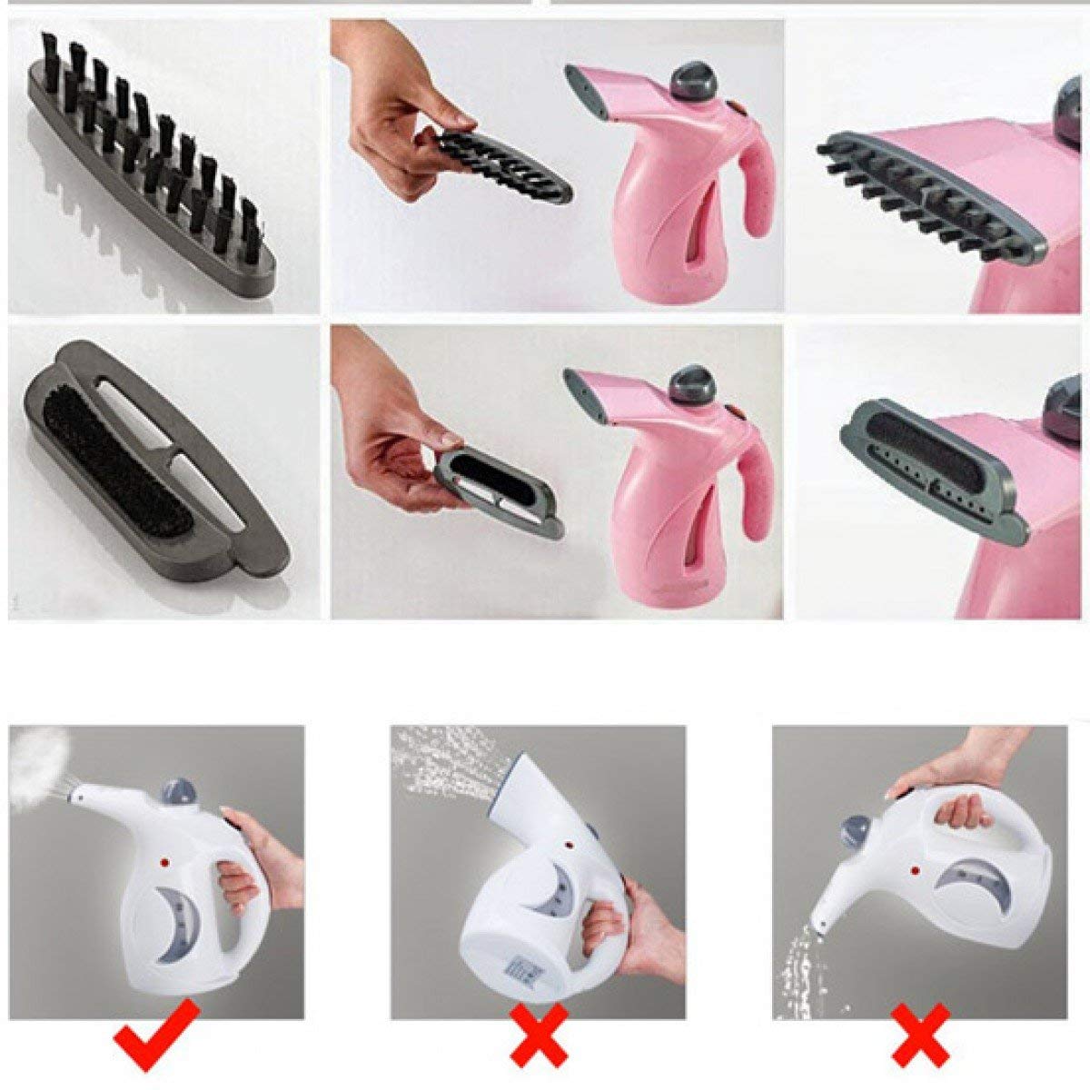 Marji&Anuvrutti 2-in-1 Handheld Facial & Garment Steamer - Portable Face Steamer for Skin Care, Nose Steam Inhaler for Cold Relief & Wrinkle Remover for Clothes - Perfect for Home Spa, Travel & Quick Outfit Refresh