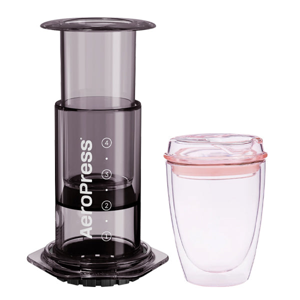 Aeropress Coffee Maker & Good Cuppa Bundle - Portable Espresso Maker for Travel, Camping & Home Brewing - Perfect Gift for Coffee Lovers