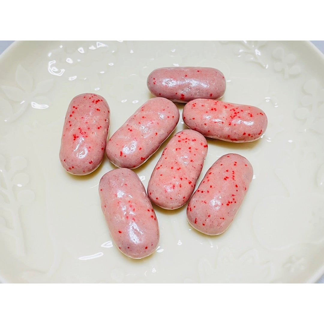 Meiji Galbo Strawberry Covered Chocolate Cookie Chunks 69g - Delicious Japanese Snacks for Office, School & Travel Snacking