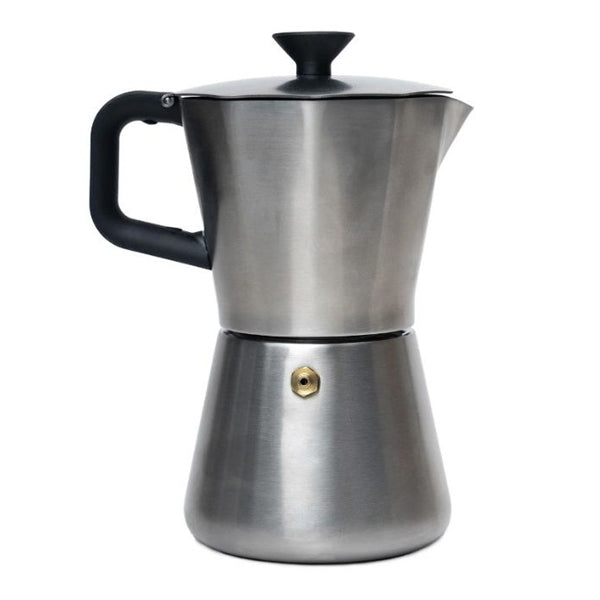 MiiR New Standard Moka Pot - 3 Cup Italian Stovetop Espresso Maker for Home & Camping - Durable Stainless Steel Coffee Brewer for Espresso, Latte & Cappuccino - Perfect for Kitchen, Travel & Outdoor Adventures